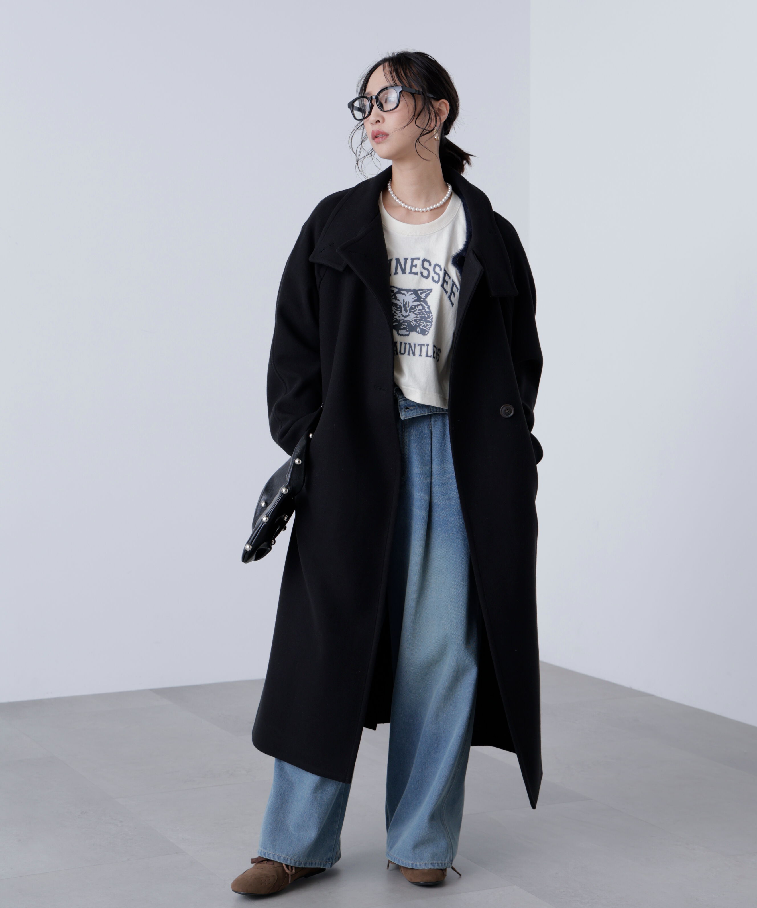  「[累計販売5000枚！選べる4色]スタンドカラーメルトンロングコート」|その他|