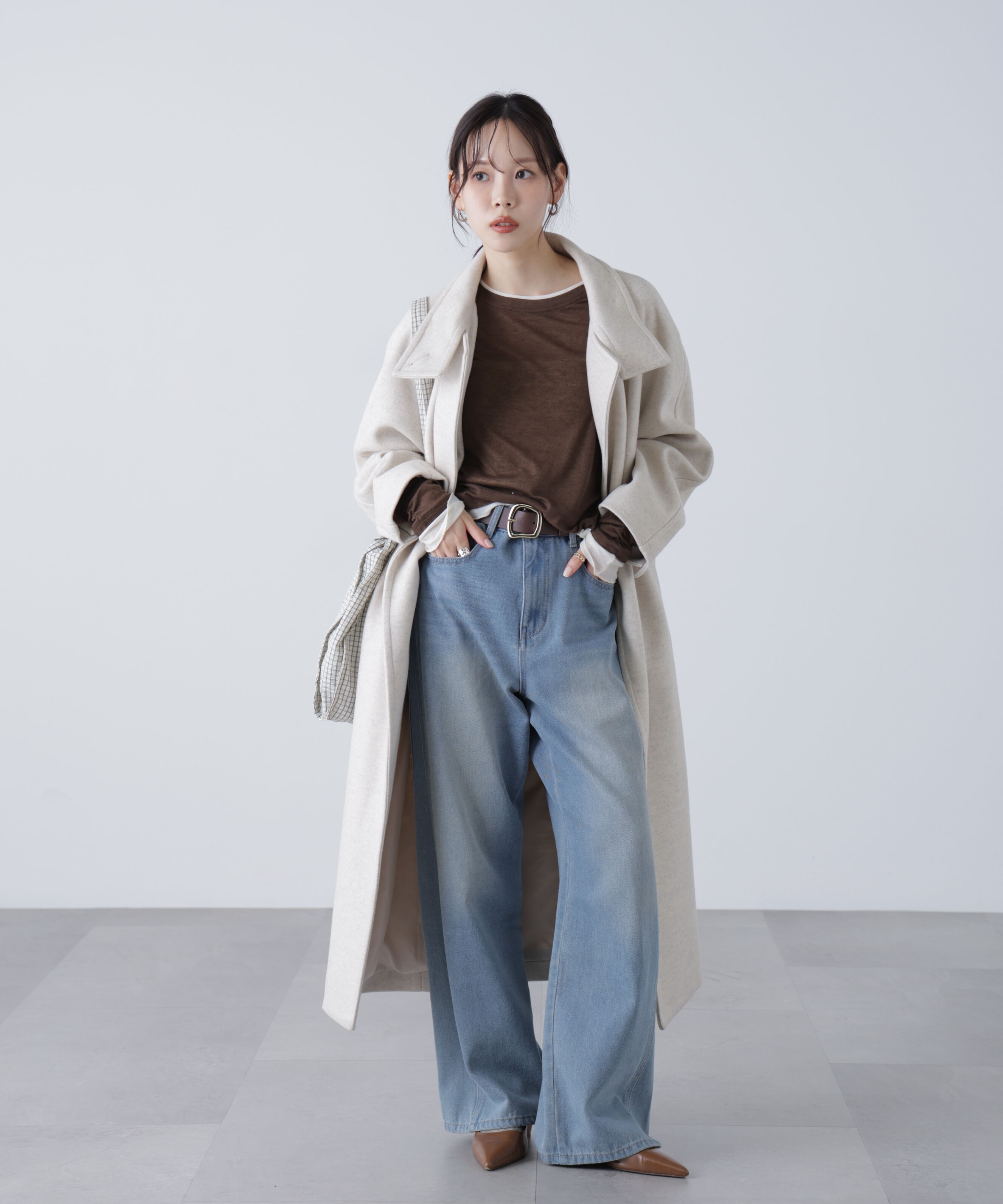  「[累計販売5000枚！選べる4色]スタンドカラーメルトンロングコート」|その他|