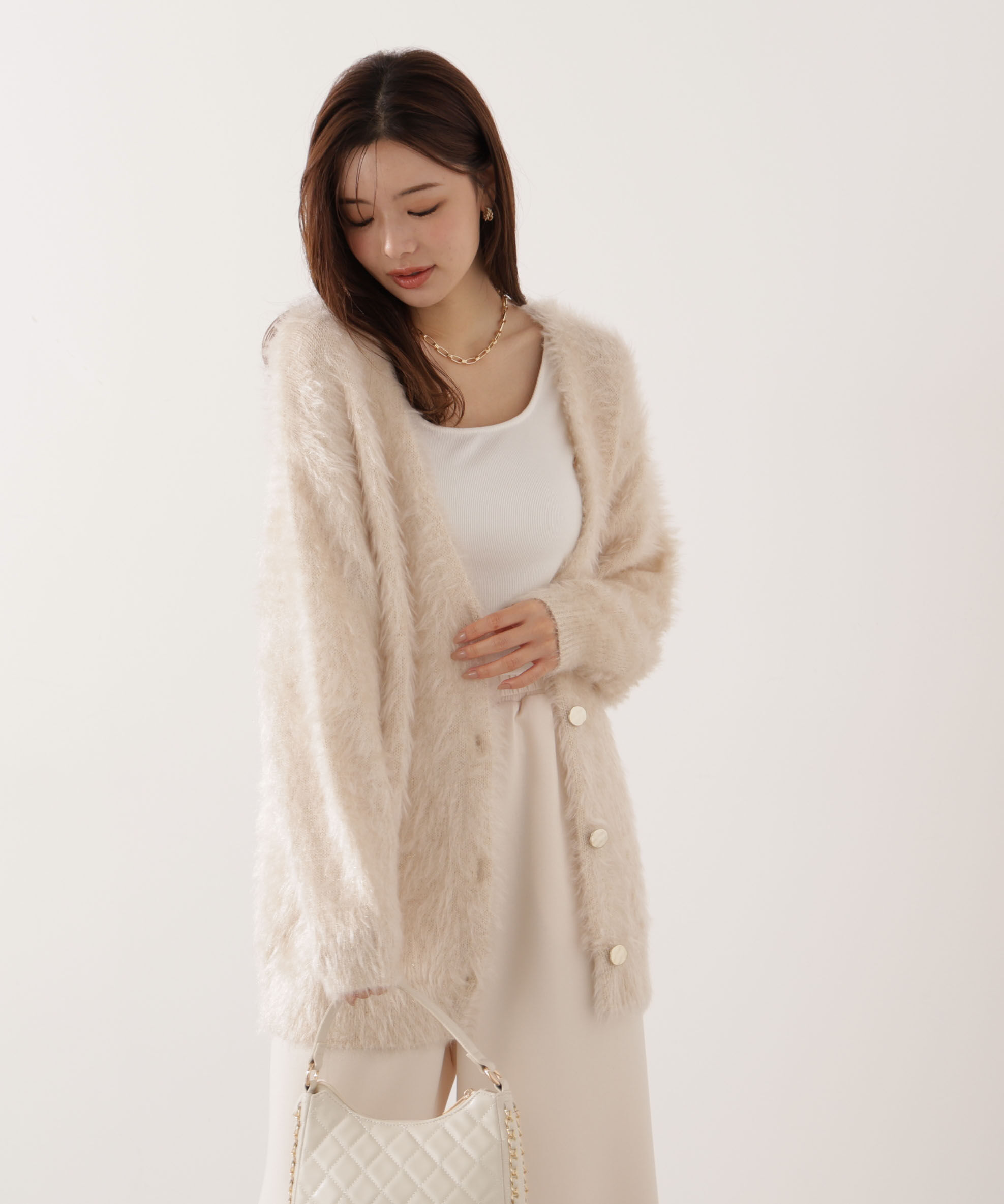 PROPORTION BODY DRESSING「キャットBIGカーディガン 25AW」|カーディガン|