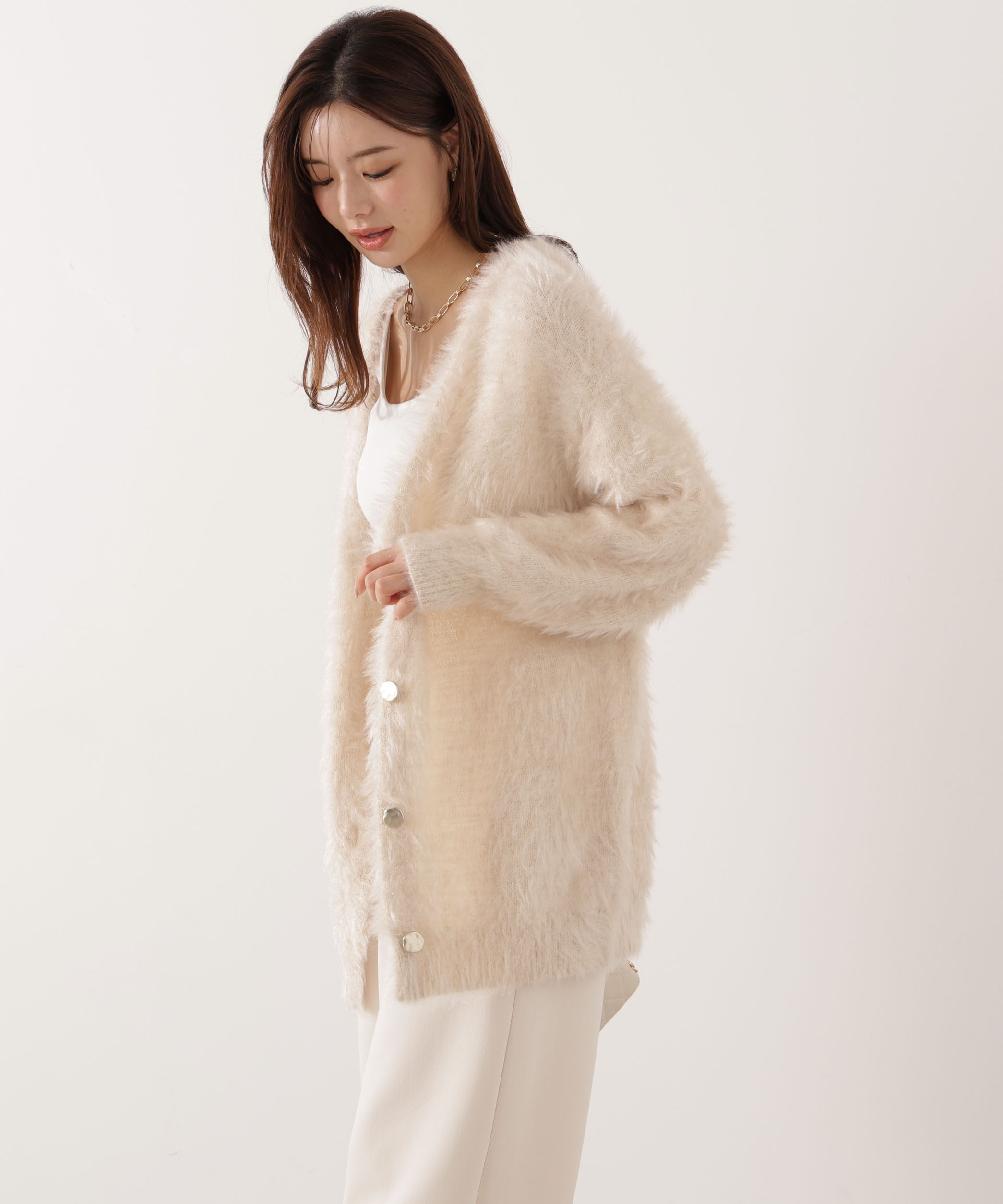 PROPORTION BODY DRESSING「キャットBIGカーディガン 25AW」|カーディガン|