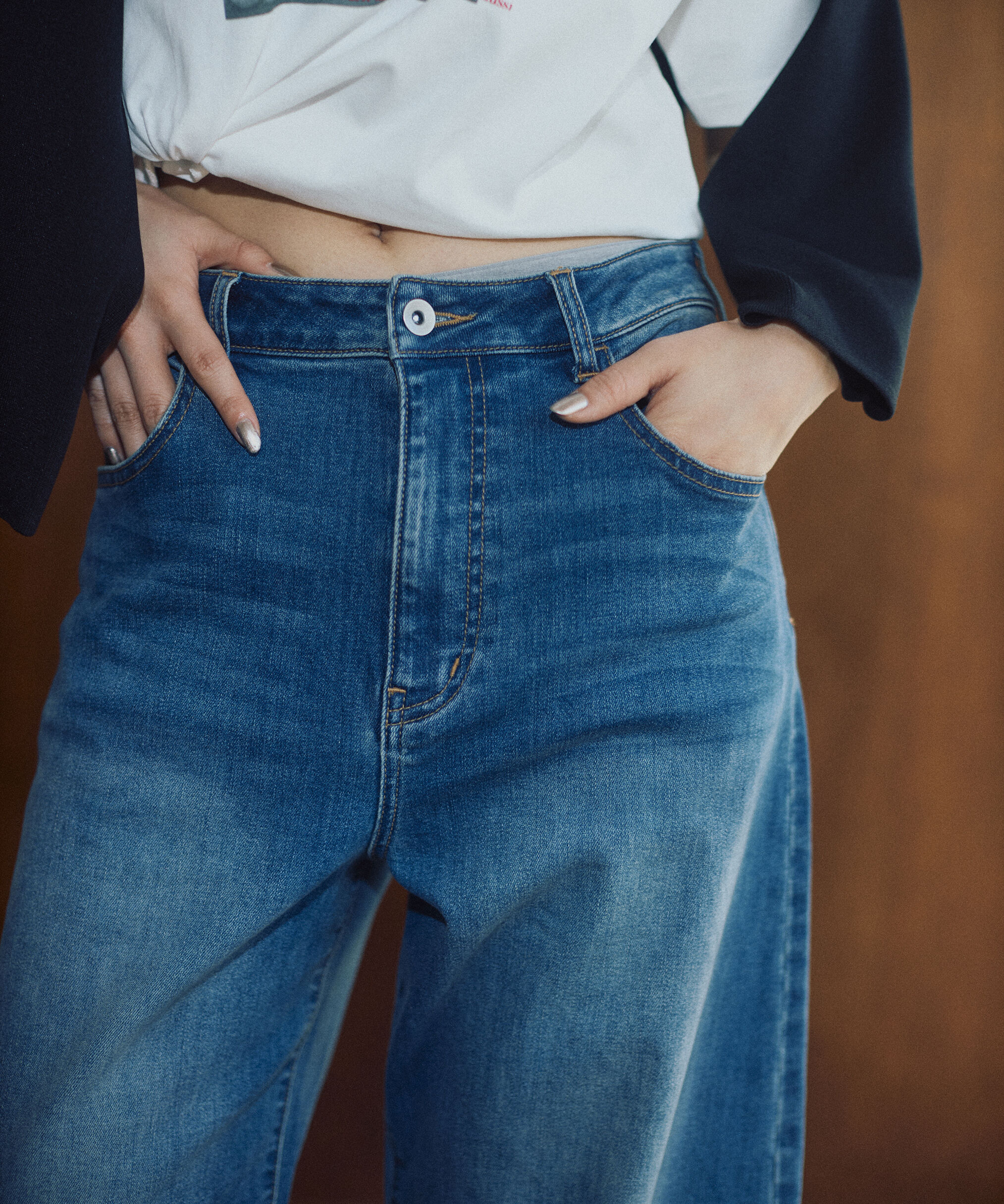 PROPORTION BODY DRESSING「〈a/mie〉カーブデニムパンツ　26SS」|その他|