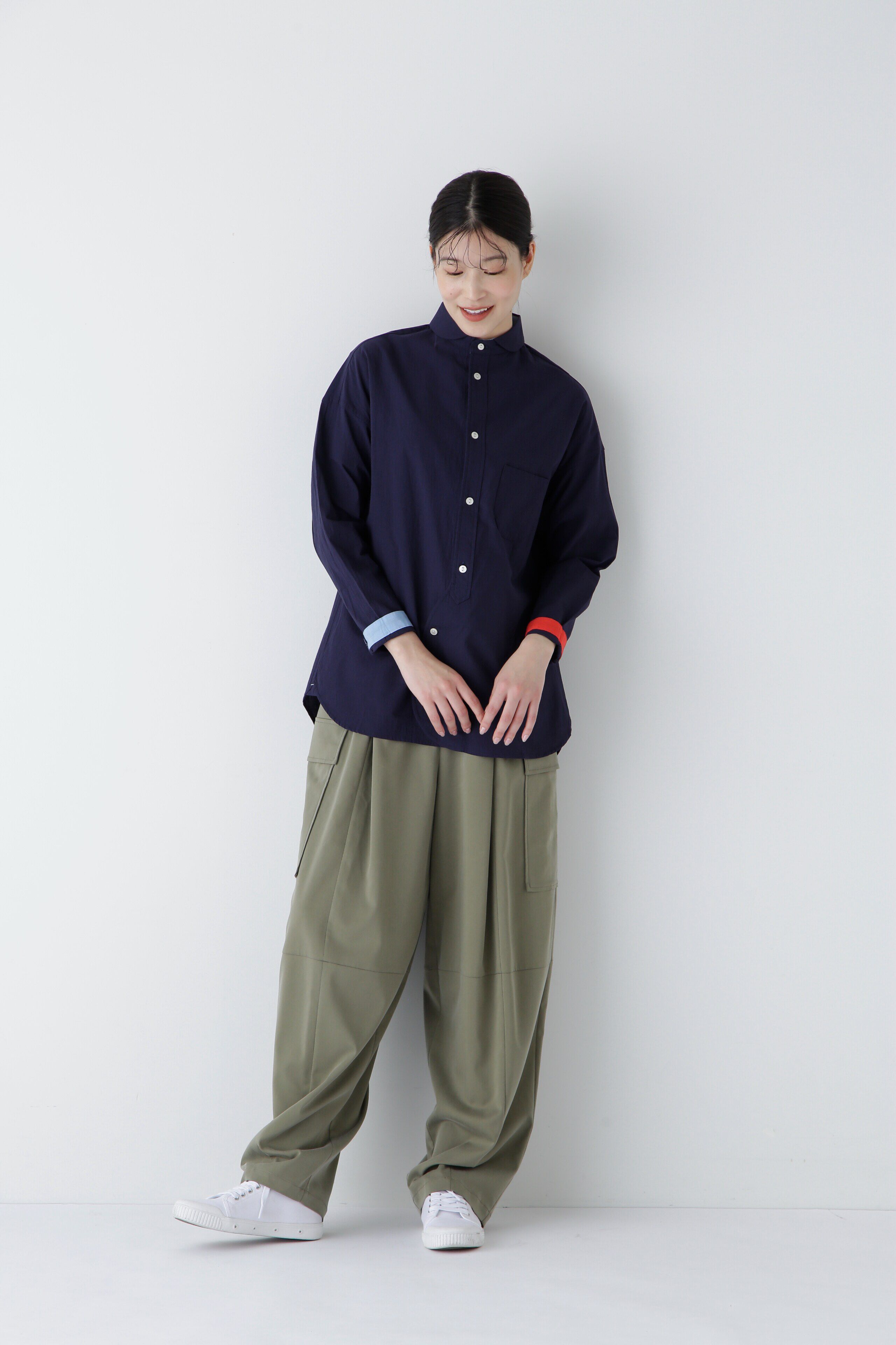  「◆キュプラポリエステル フィブリルサテンストレッチパンツ」|その他|