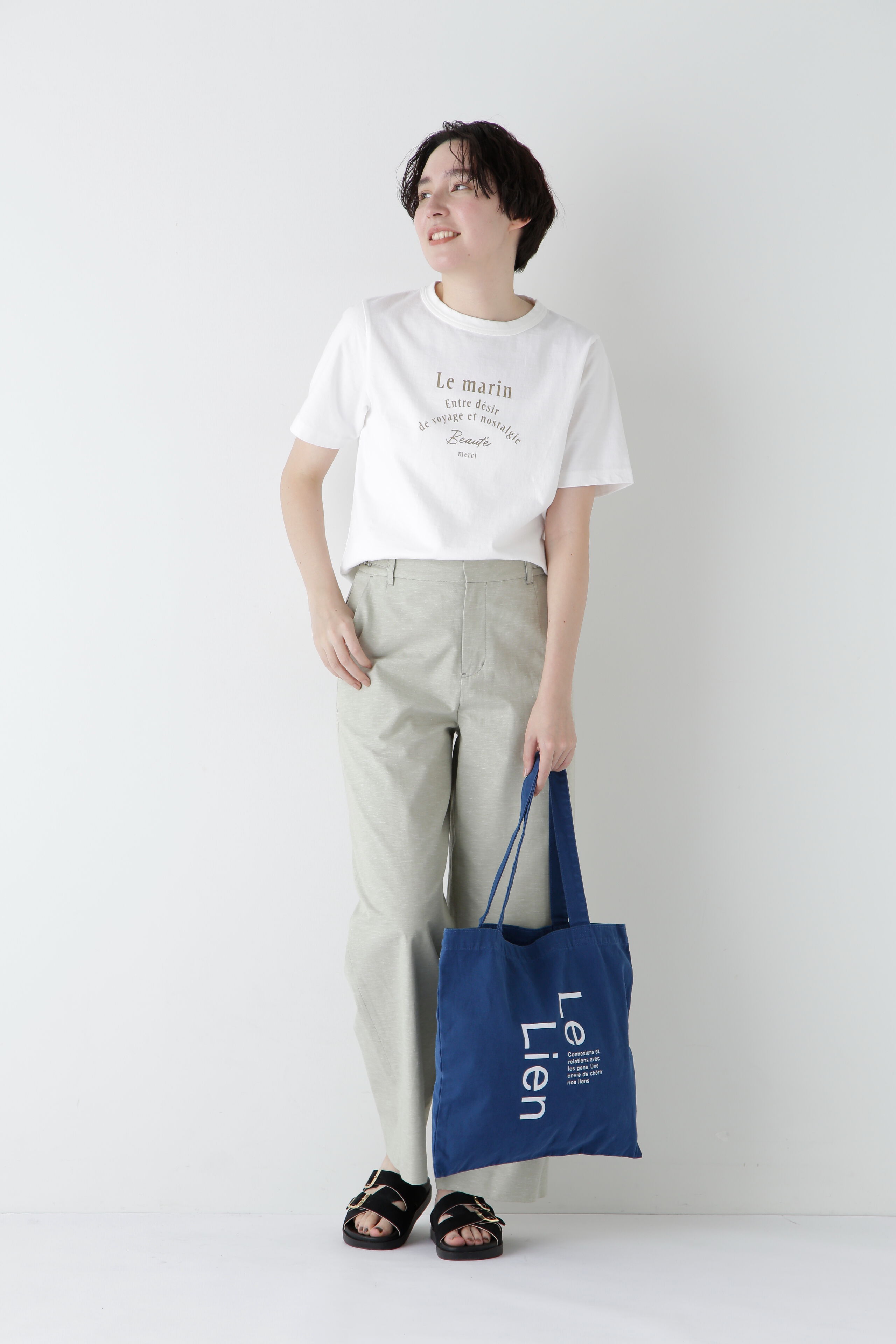  「◆リサイクルコットン度詰天竺Ｔシャツ」|Tシャツ・カットソー|