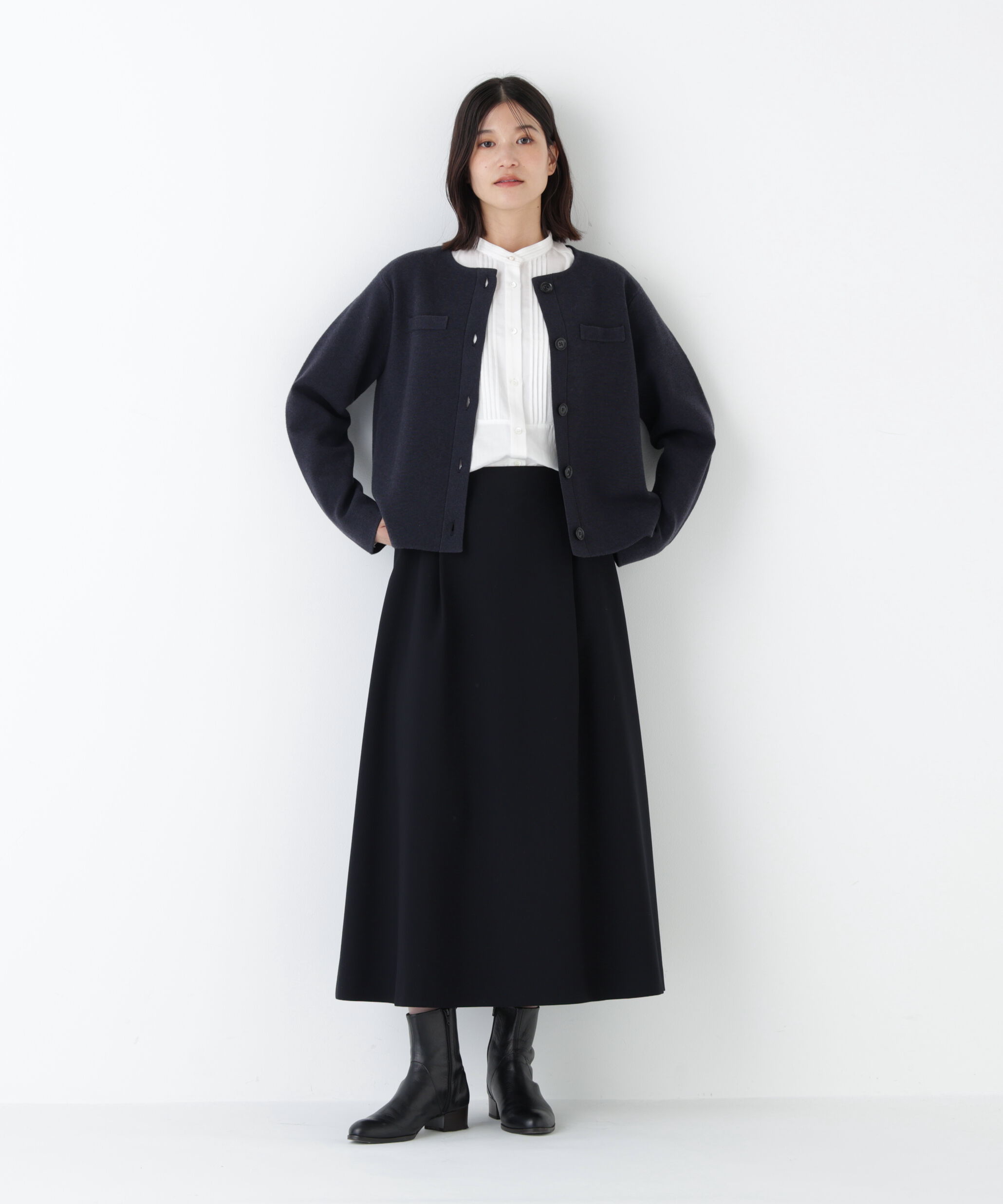  「◆ハイゲージミラノリブクルーネックジャケット」|その他|