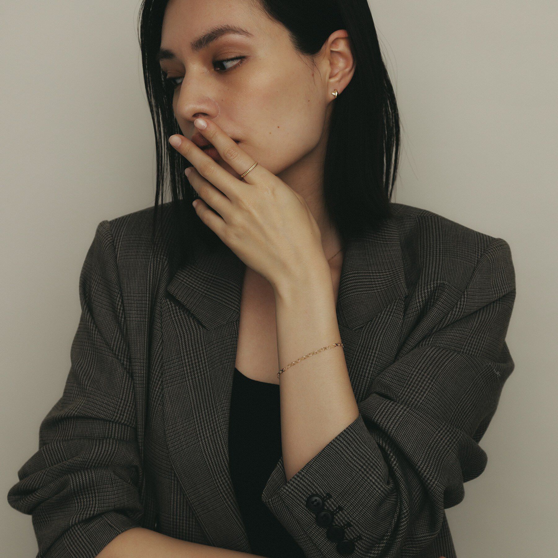 COCOSHNIK「K18X大チェーンマグネット ブレスレット」|ブレスレット・バングル|