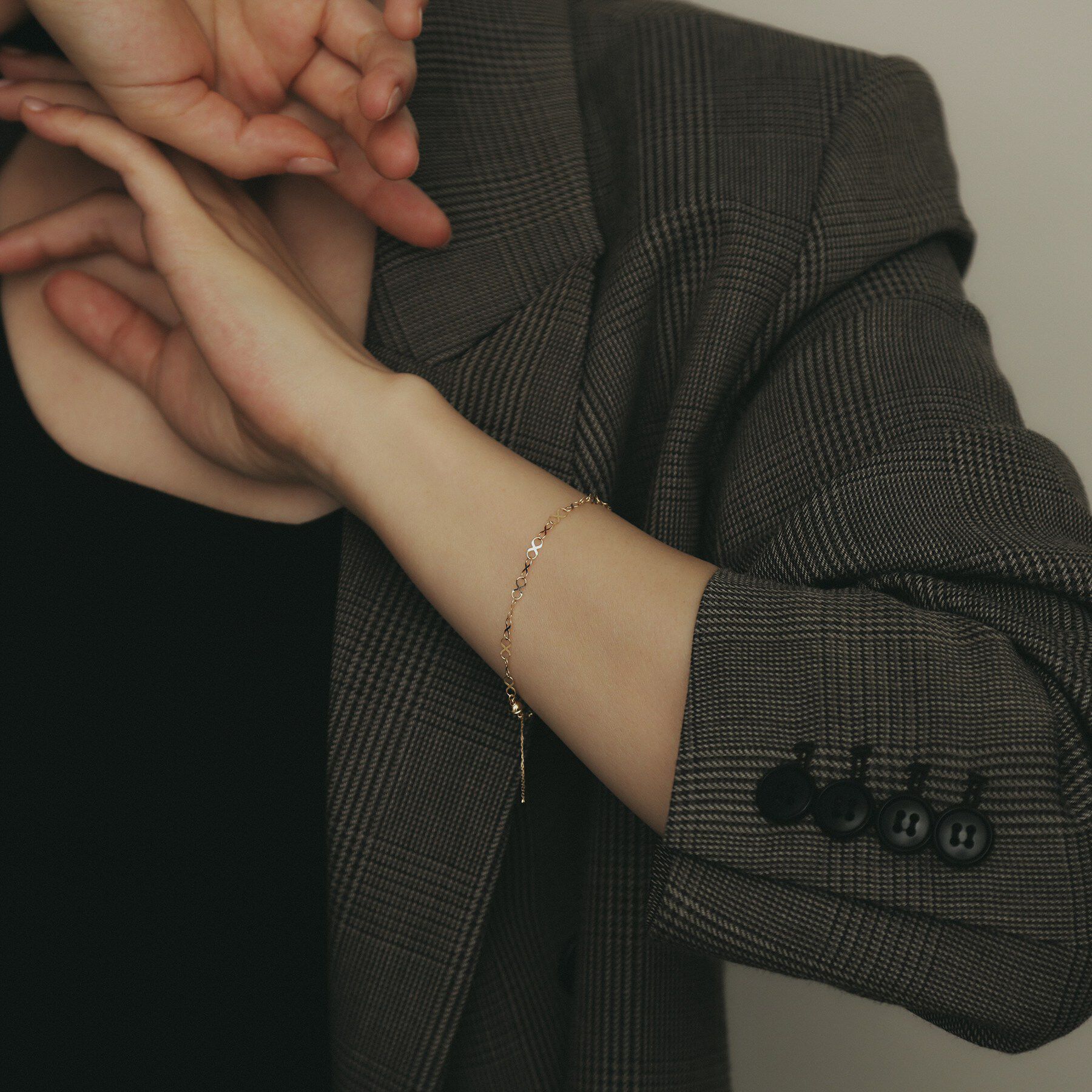 COCOSHNIK「K18X大チェーンマグネット ブレスレット」|ブレスレット・バングル|