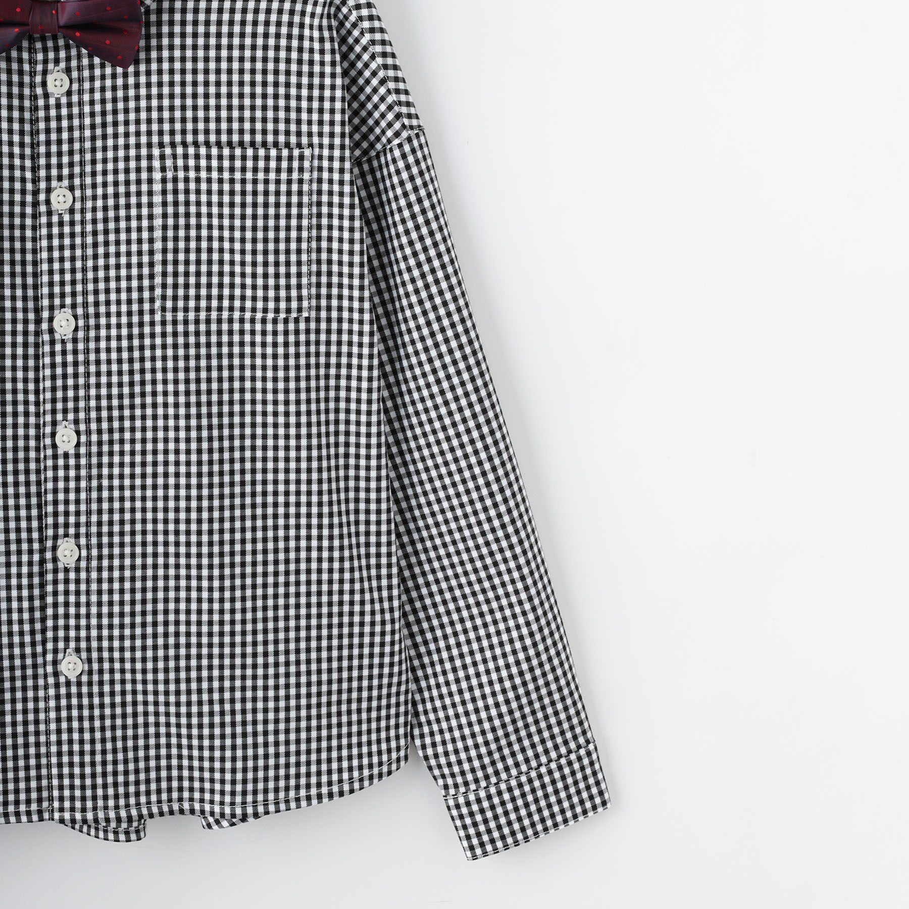 SHOO･LA･RUE「【100-140cm/プチセレ】蝶ネクタイ付きシャツ」|シャツ・ブラウス|