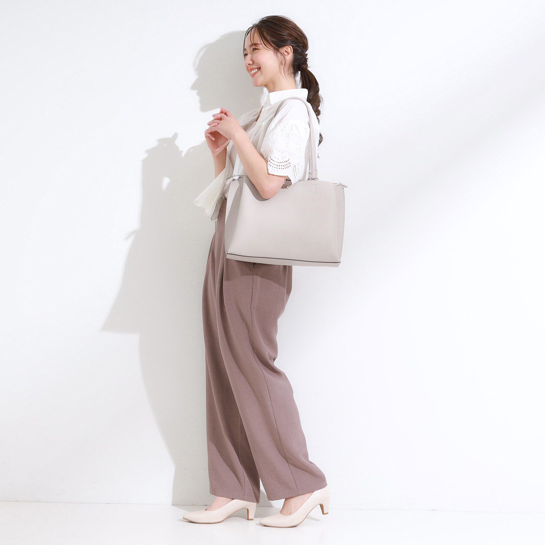 SHOO･LA･RUE「【軽量】ふわっと軽いトートバッグ【A4】」|トートバッグ|