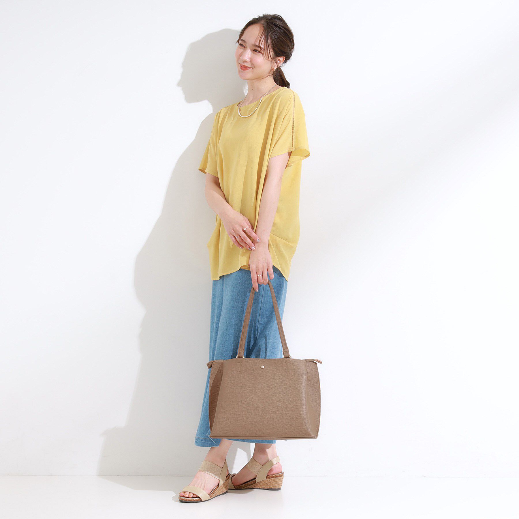 SHOO･LA･RUE「【軽量】ふわっと軽いトートバッグ【A4】」|トートバッグ|