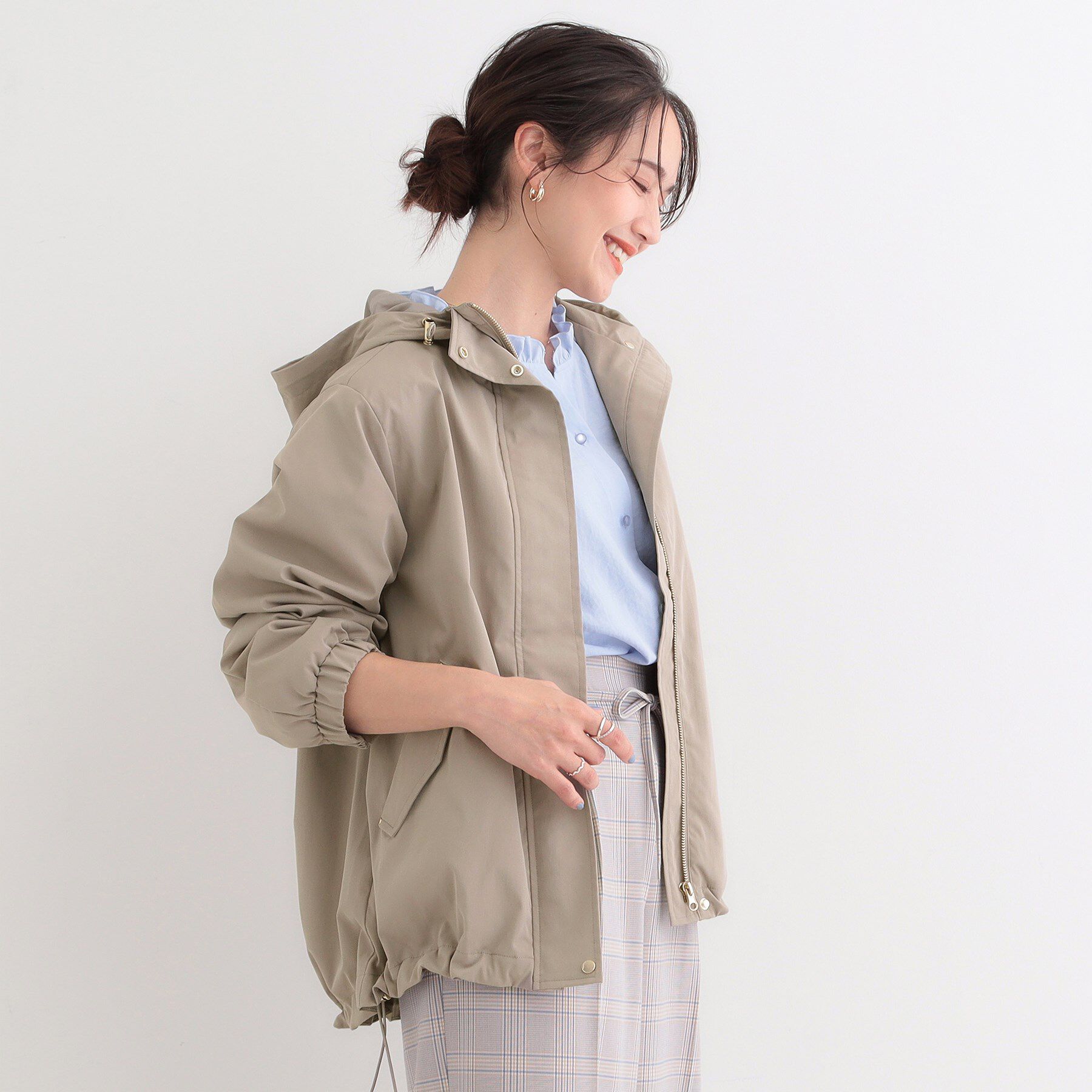 SHOO･LA･RUE「【防花粉/高レビュー】きれいもかっこいいも叶える 欲張りマウンテンパーカ」|ブルゾン・スタジャン|