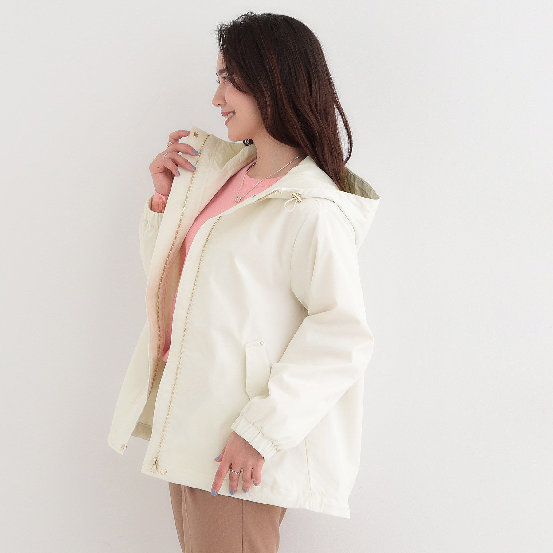 SHOO･LA･RUE「【防花粉/高レビュー】きれいもかっこいいも叶える 欲張りマウンテンパーカ」|ブルゾン・スタジャン|