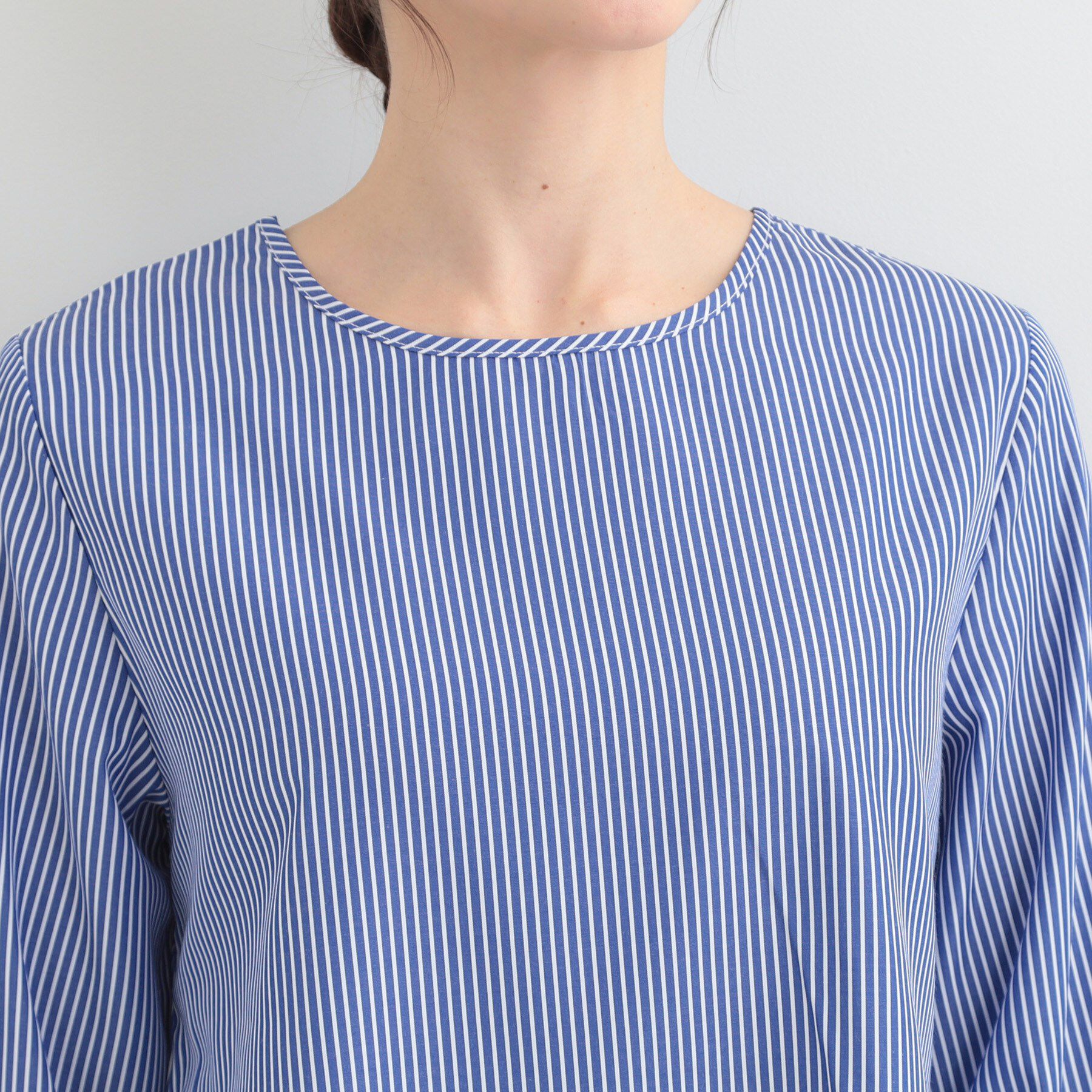 SHOO･LA･RUE「【洗濯機可/2点セット/S-LL】着回し自在 きれい見え ニットベスト＋ブラウス」|ニット・セーター|