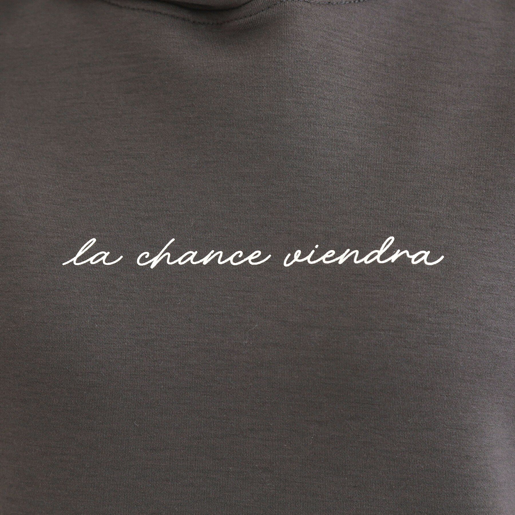 SHOO･LA･RUE「【セットアップ可/S-LL/なめらかタッチ】選べる3柄 ロゴ入りプルパーカ」|パーカー|