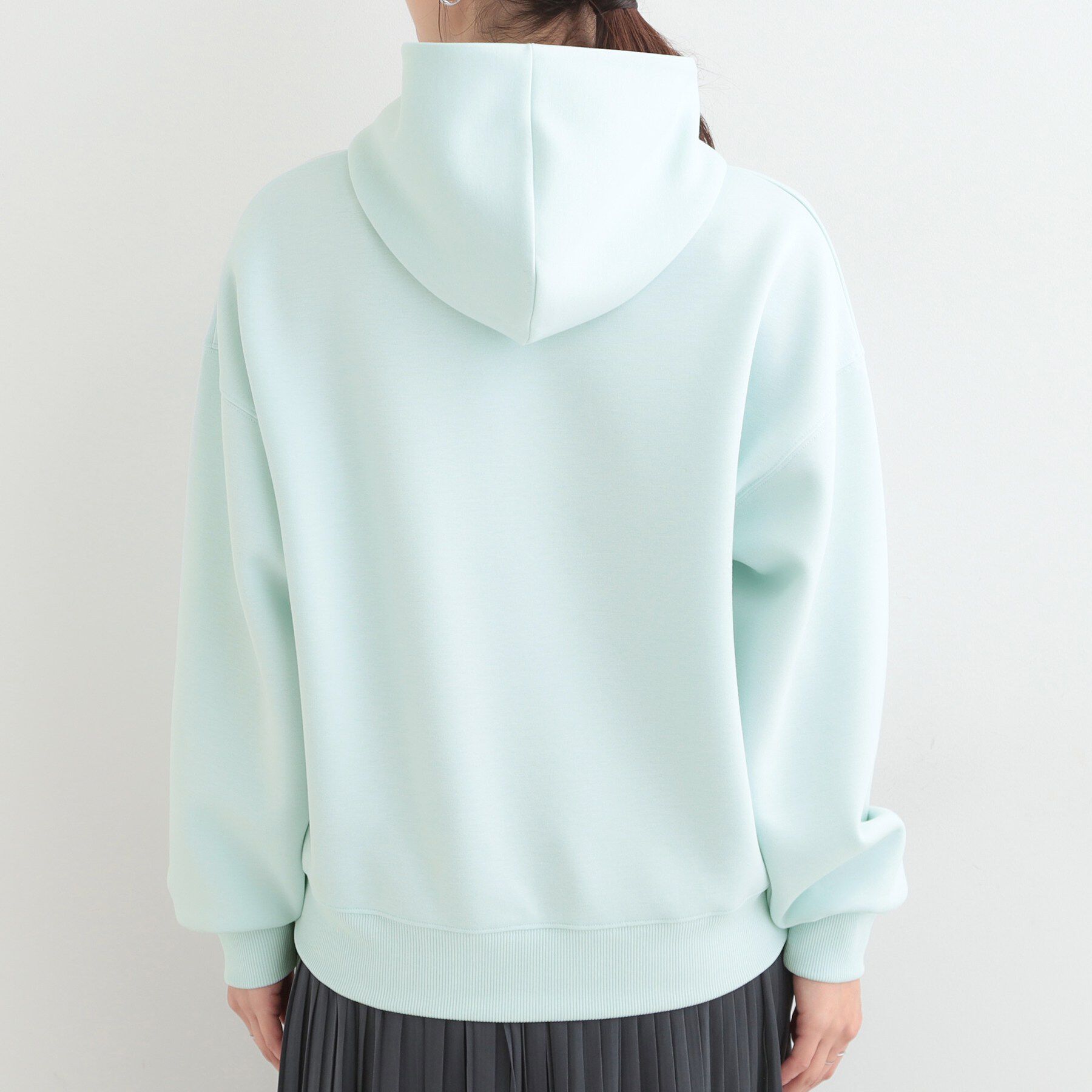 SHOO･LA･RUE「【セットアップ可/S-LL/なめらかタッチ】選べる3柄 ロゴ入りプルパーカ」|パーカー|