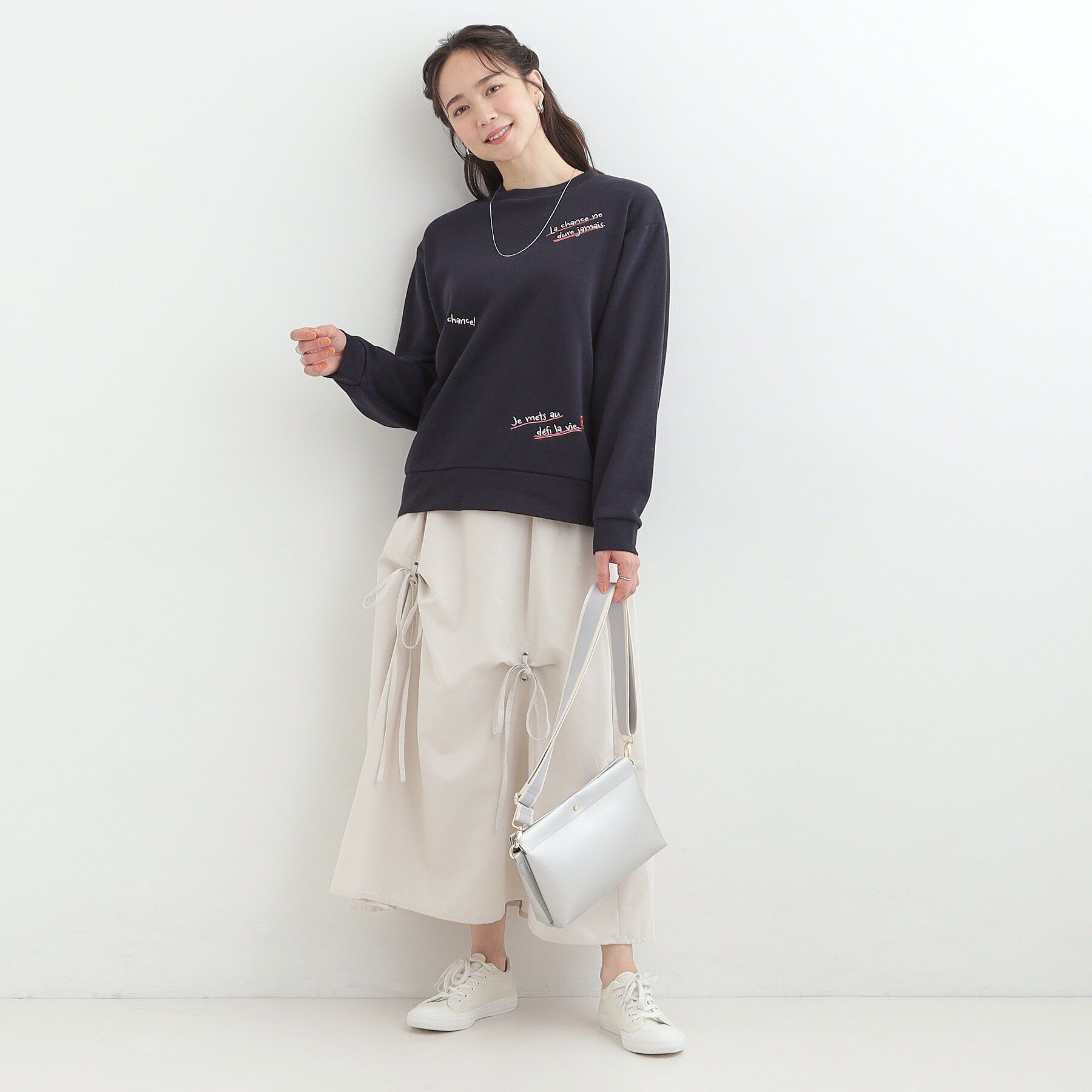 SHOO･LA･RUE「【洗濯機可】小さめ刺繍で大人見え アソート裏起毛スウェット」|パーカー|