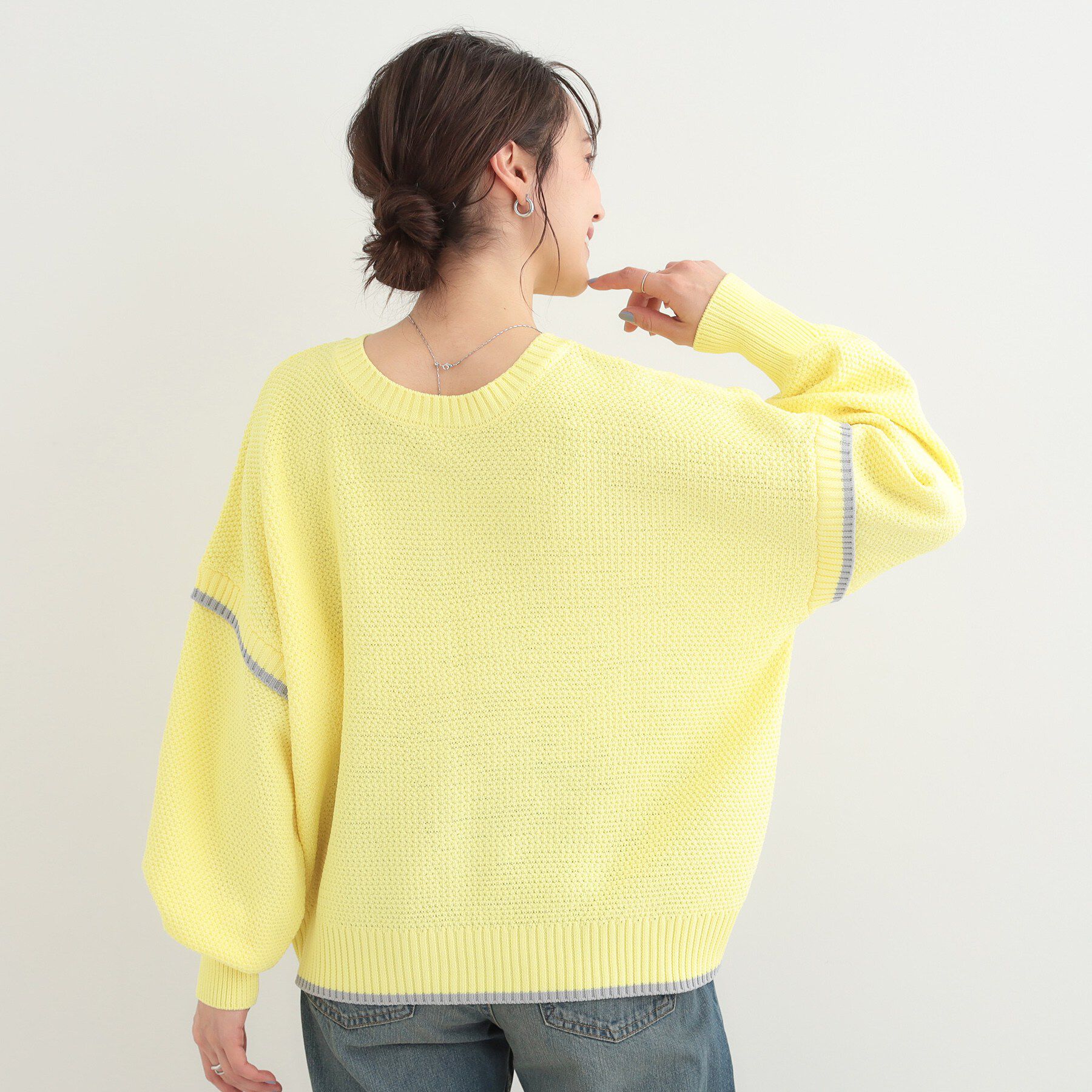 SHOO･LA･RUE「【前後2WAY】配色パイピングニット」|ニット・セーター|