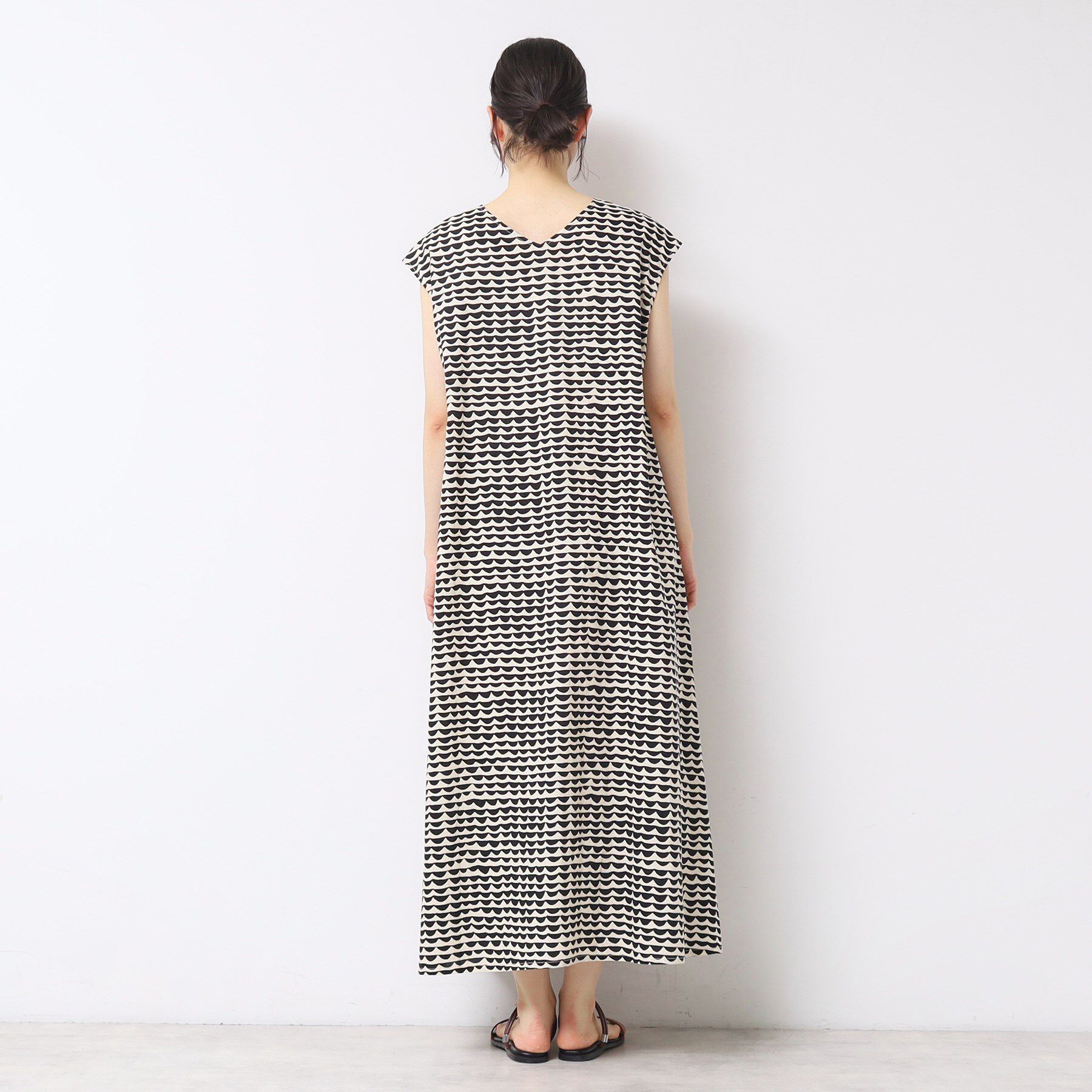 Dessin「【洗える】ウエーブプリントコットンワンピース」|ワンピース|