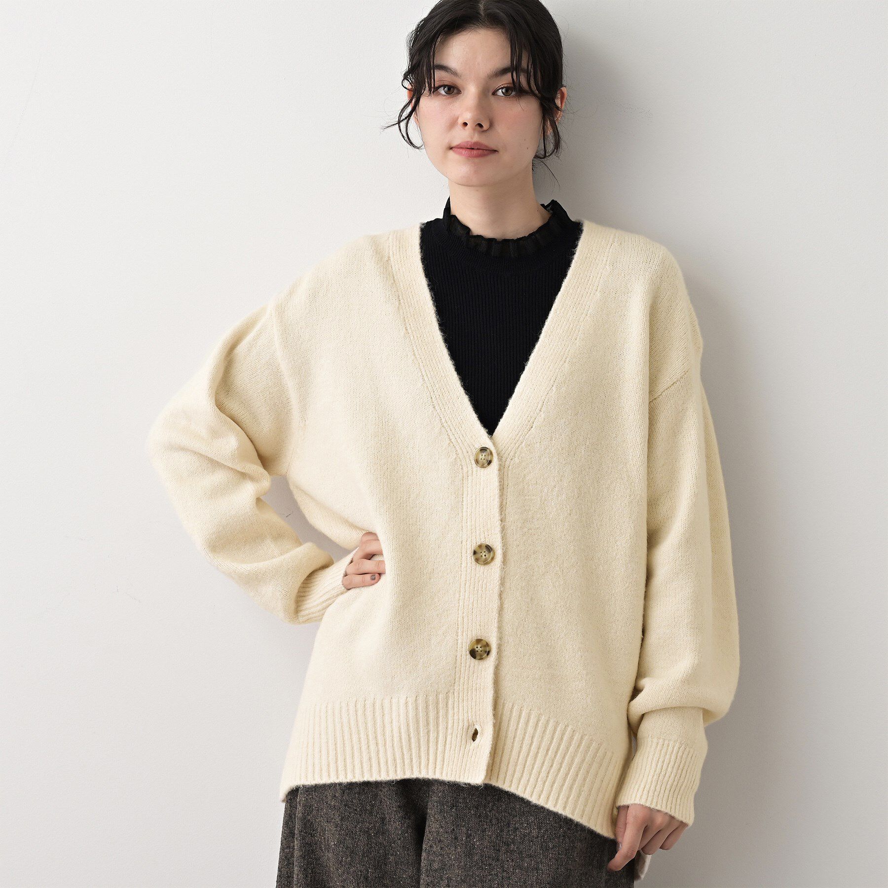 Dessin「【洗える】ウォームソフトカーディガン」|カーディガン|