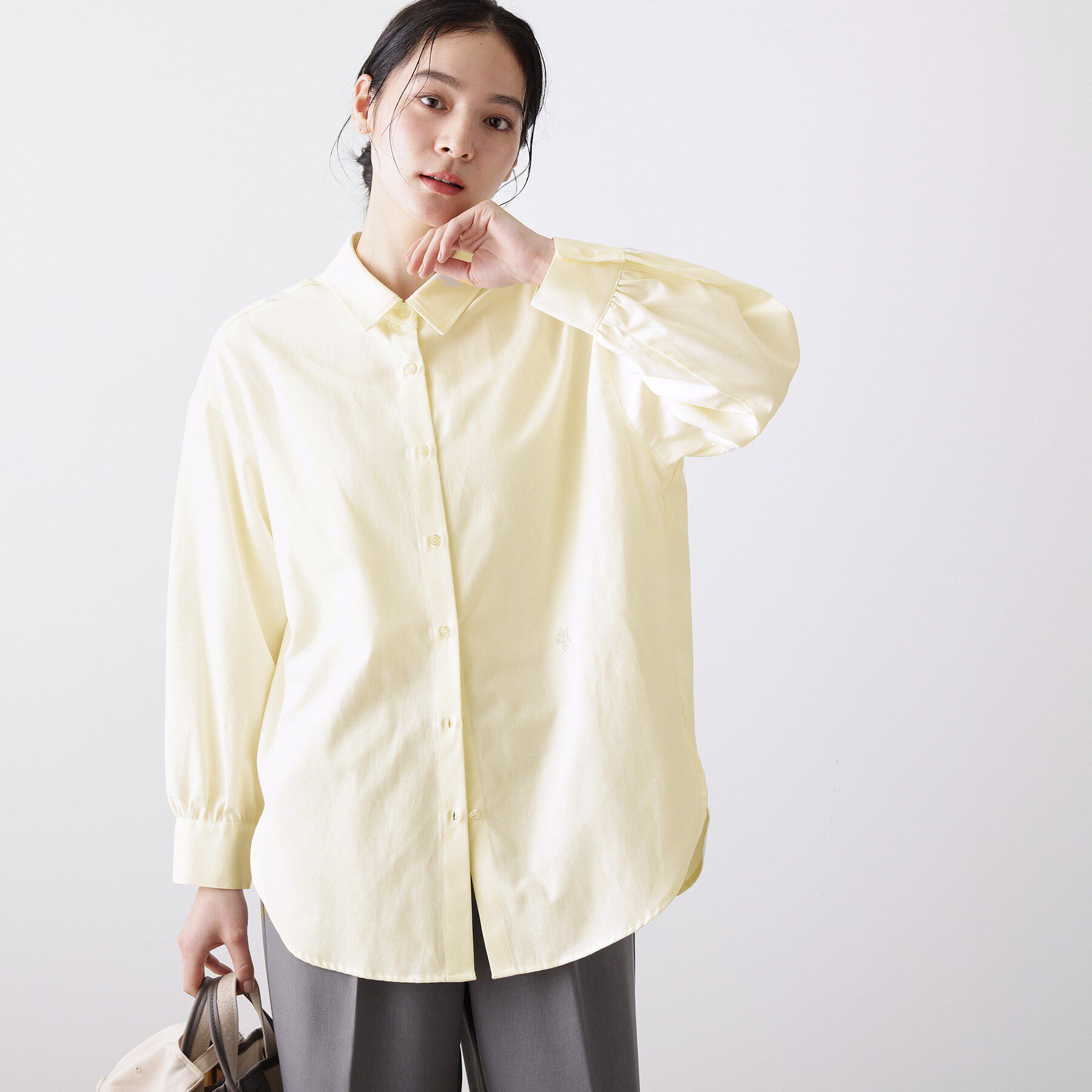 Dessin「【洗える】ベーシックカラーシャツ」|シャツ・ブラウス|