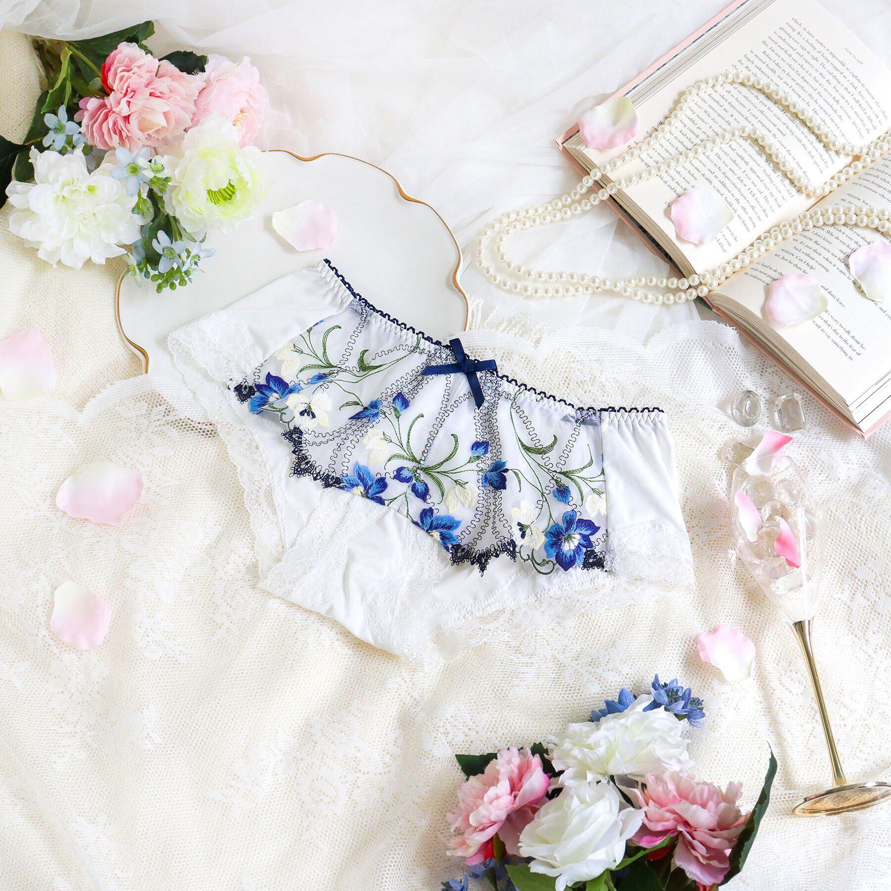 Risa Magli「テリン ヒップハング」|インナー|ネイビー(094)