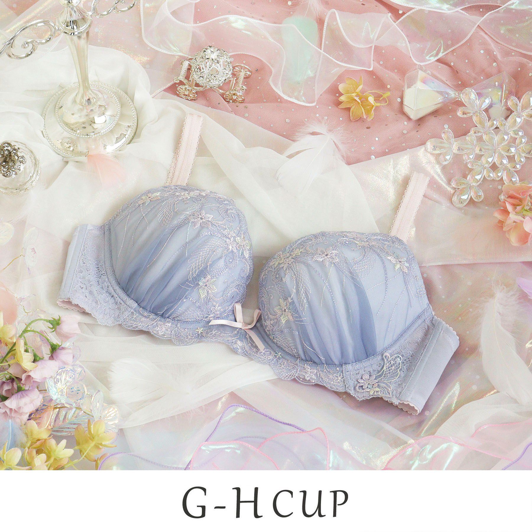 Risa Magli「コリンナ ブラジャー (G-H) ＜Glamor Bra／サイドすっきりタイプ＞」|インナー|パープル(083)