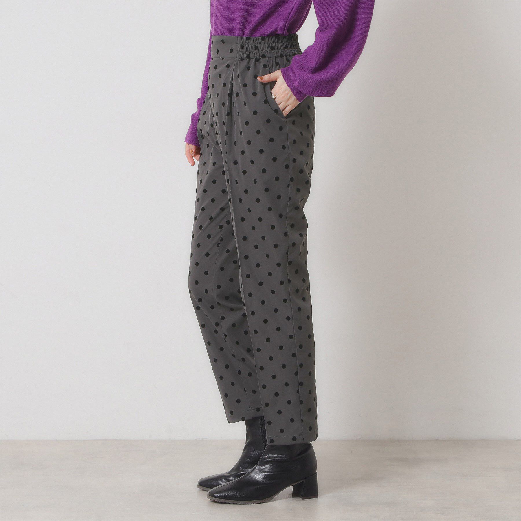 ITS&rsquo;DEMO「【手洗い可／ウエストゴム】フロッキードットパンツ」|その他|