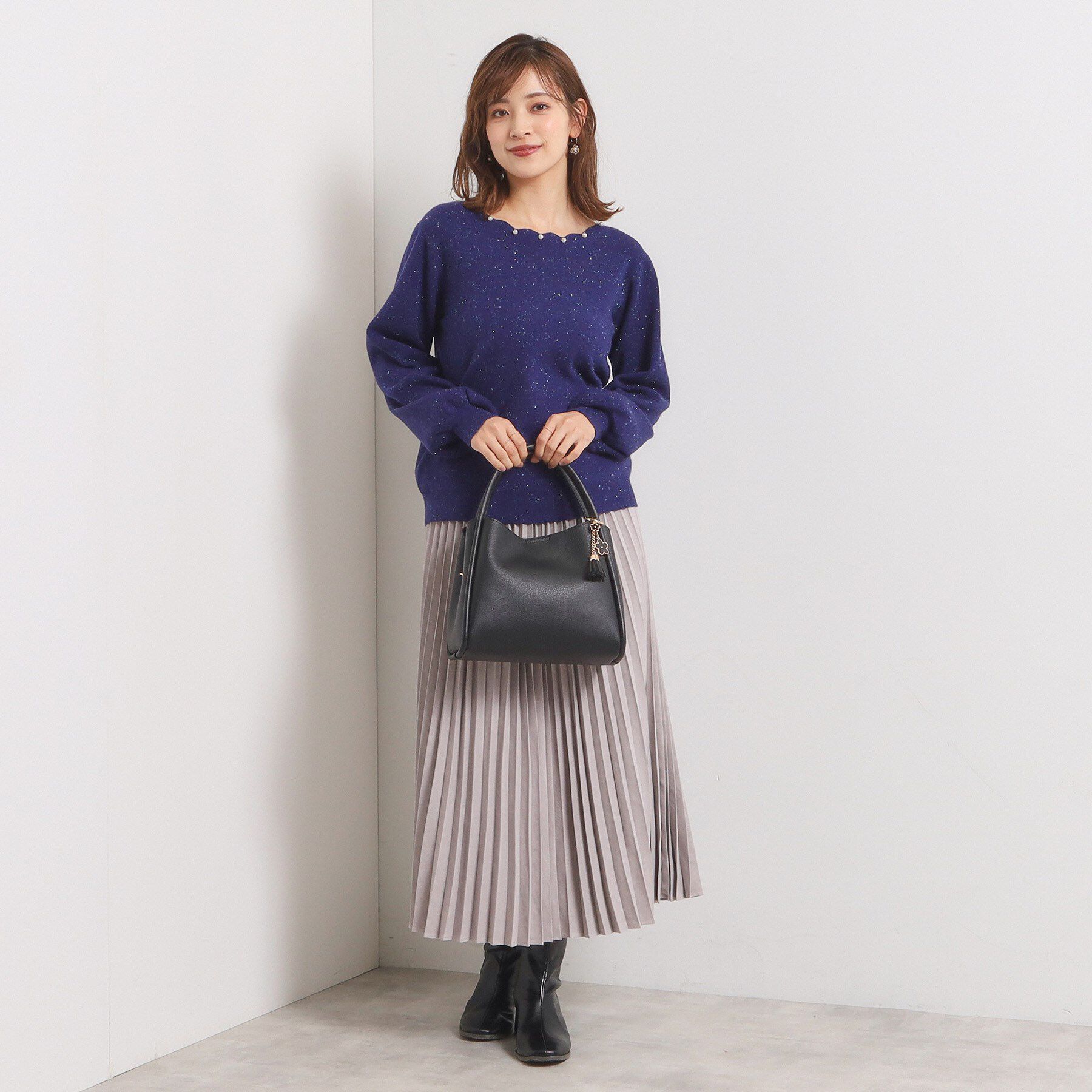 ITS&rsquo;DEMO「【2WAY】チャーム付きミニトート」|ハンドバッグ|