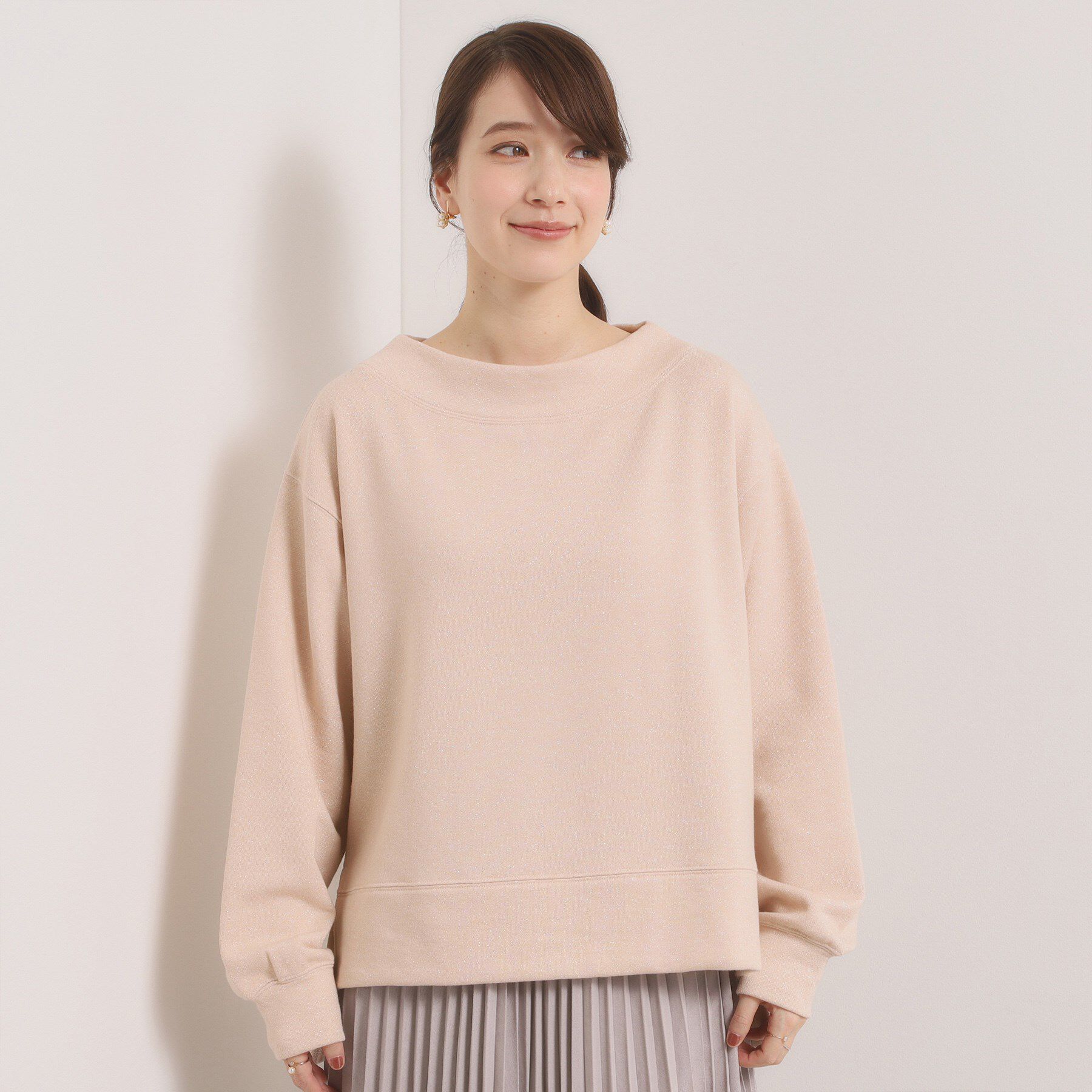 ITS&rsquo;DEMO「【洗濯機OK】ラメ裏毛プルオーバー」|Tシャツ・カットソー|