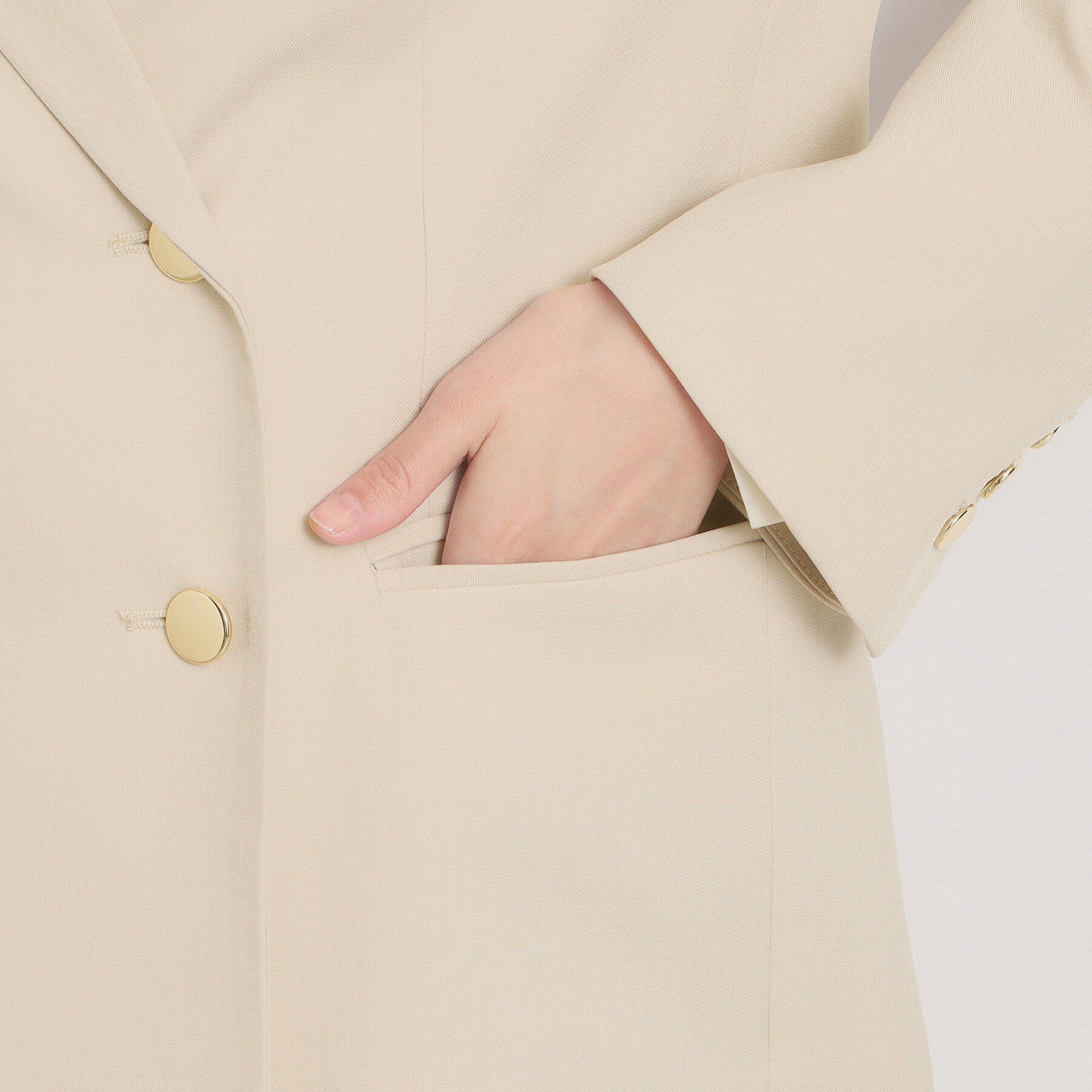 ITS&rsquo;DEMO「【入卒／洗濯機OK／イージーケア】ツイルストレッチダブルジャケット」|テーラードジャケット|