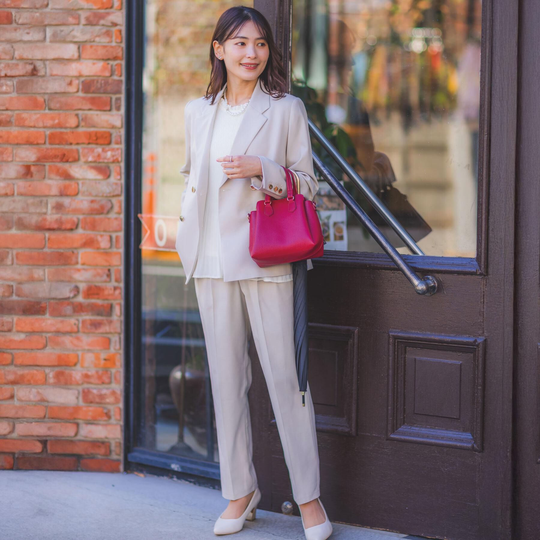 ITS&rsquo;DEMO「【入卒／洗濯機OK／イージーケア】ツイルストレッチダブルジャケット」|テーラードジャケット|