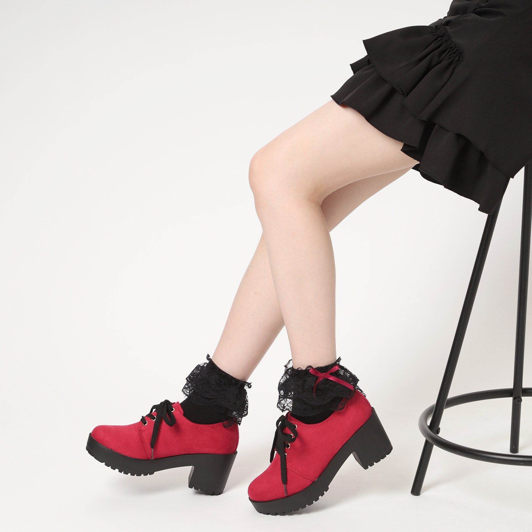 csT&P「厚底レースアップパンプス」|パンプス|