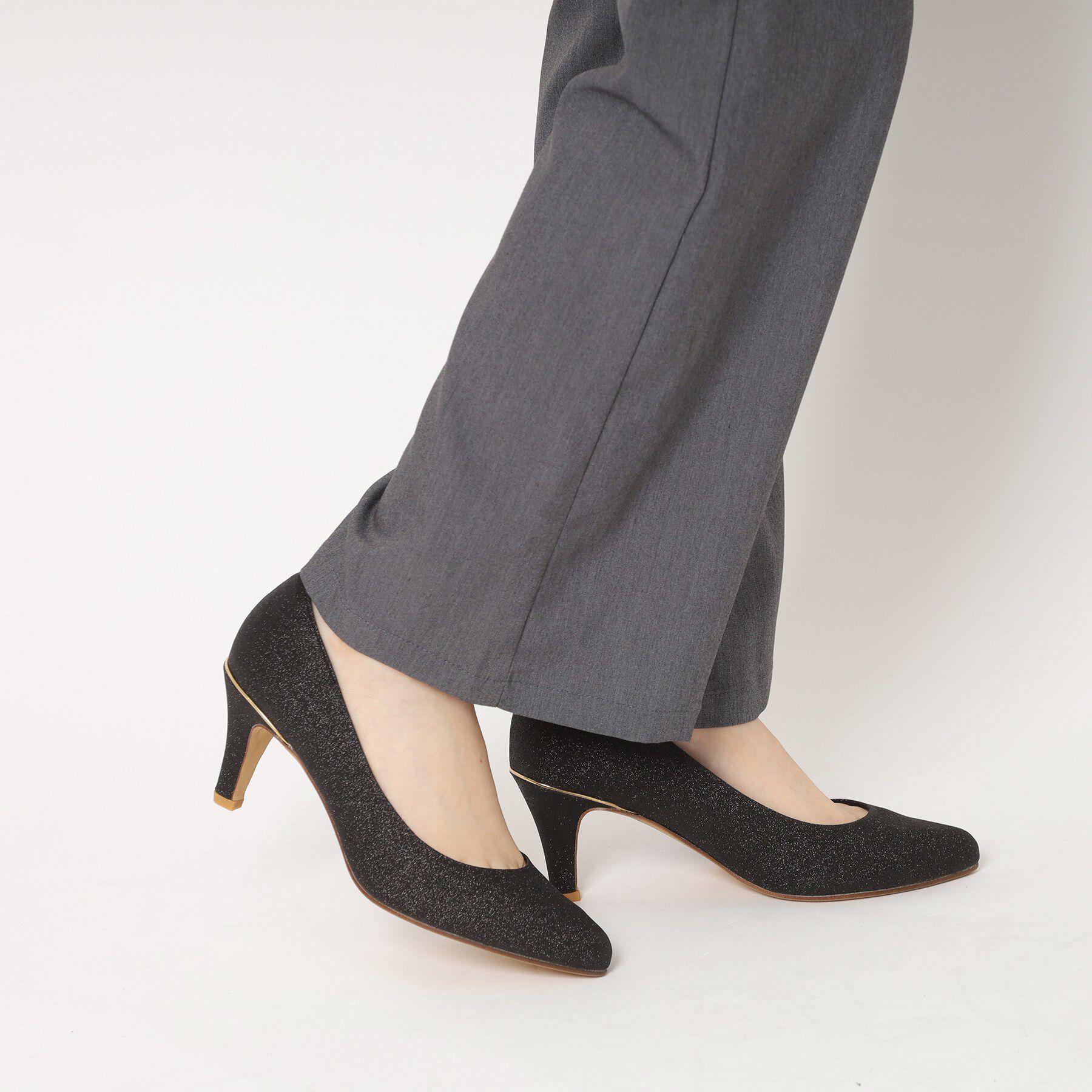 ESPERANZA「【12時間パンプス】約7.5㎝／アソート素材　歩きやすくて疲れにくい」|パンプス|