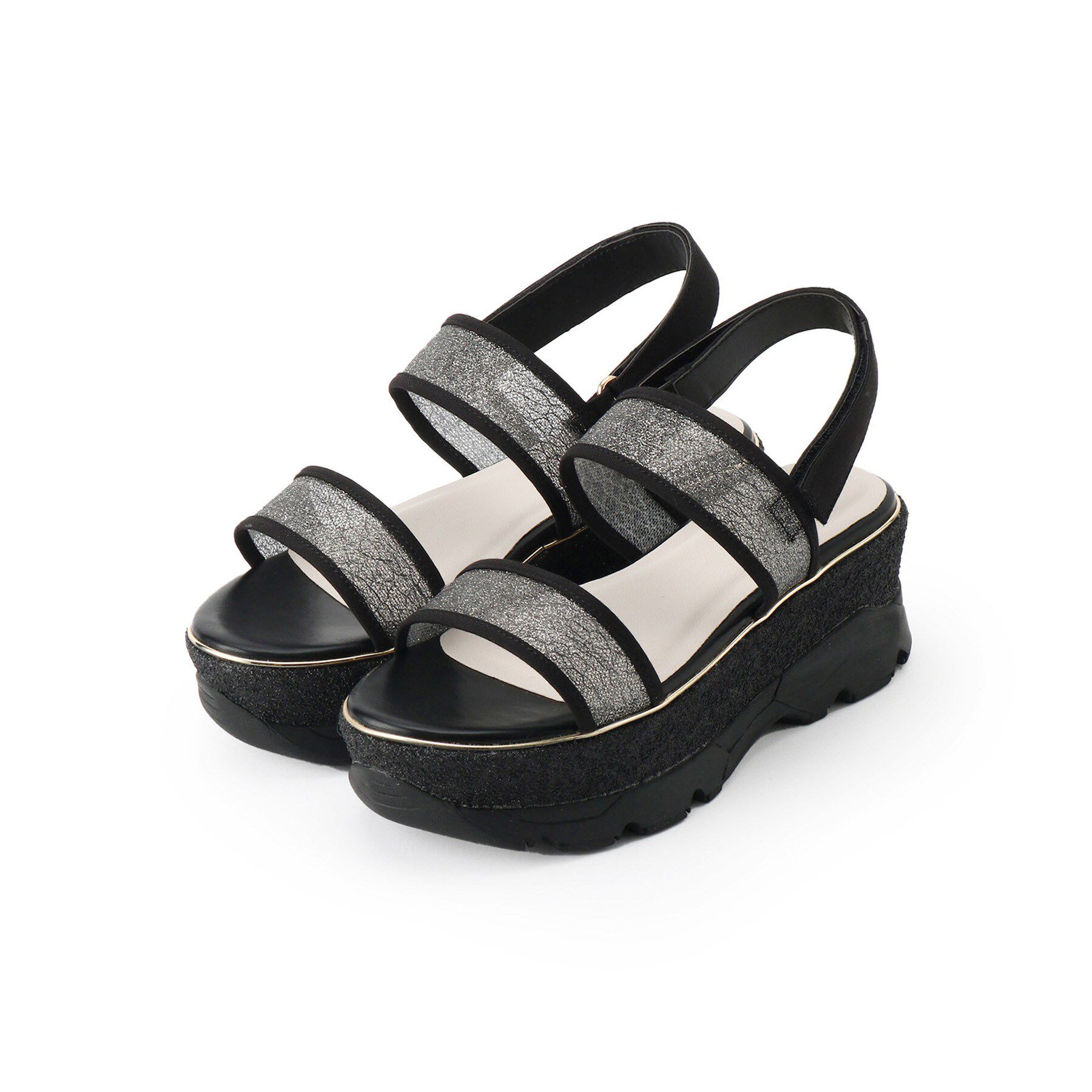 ESPERANZA「厚底ラメスポサン」|サンダル|