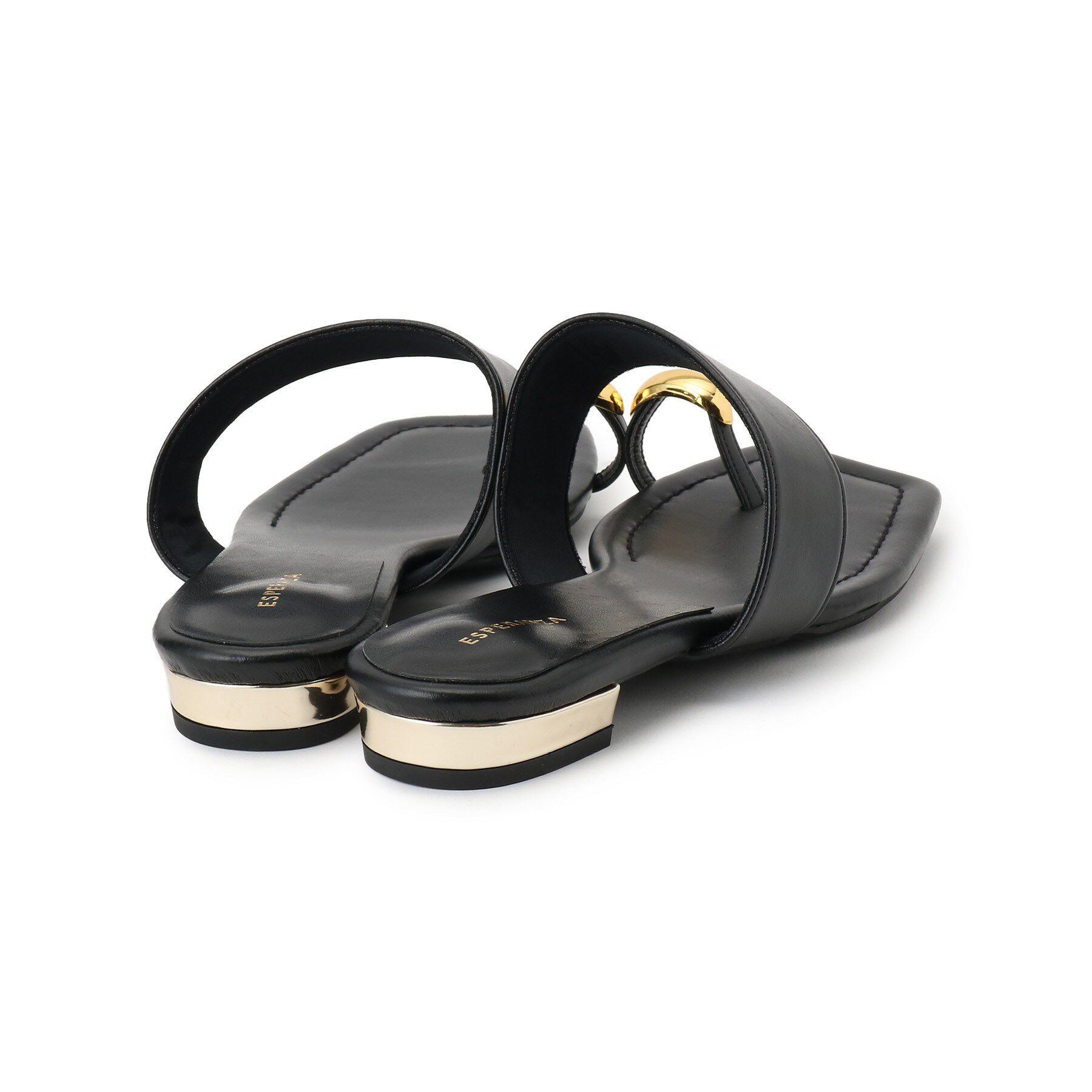 ESPERANZA「ゴールドリングトングフラットサンダル」|サンダル|