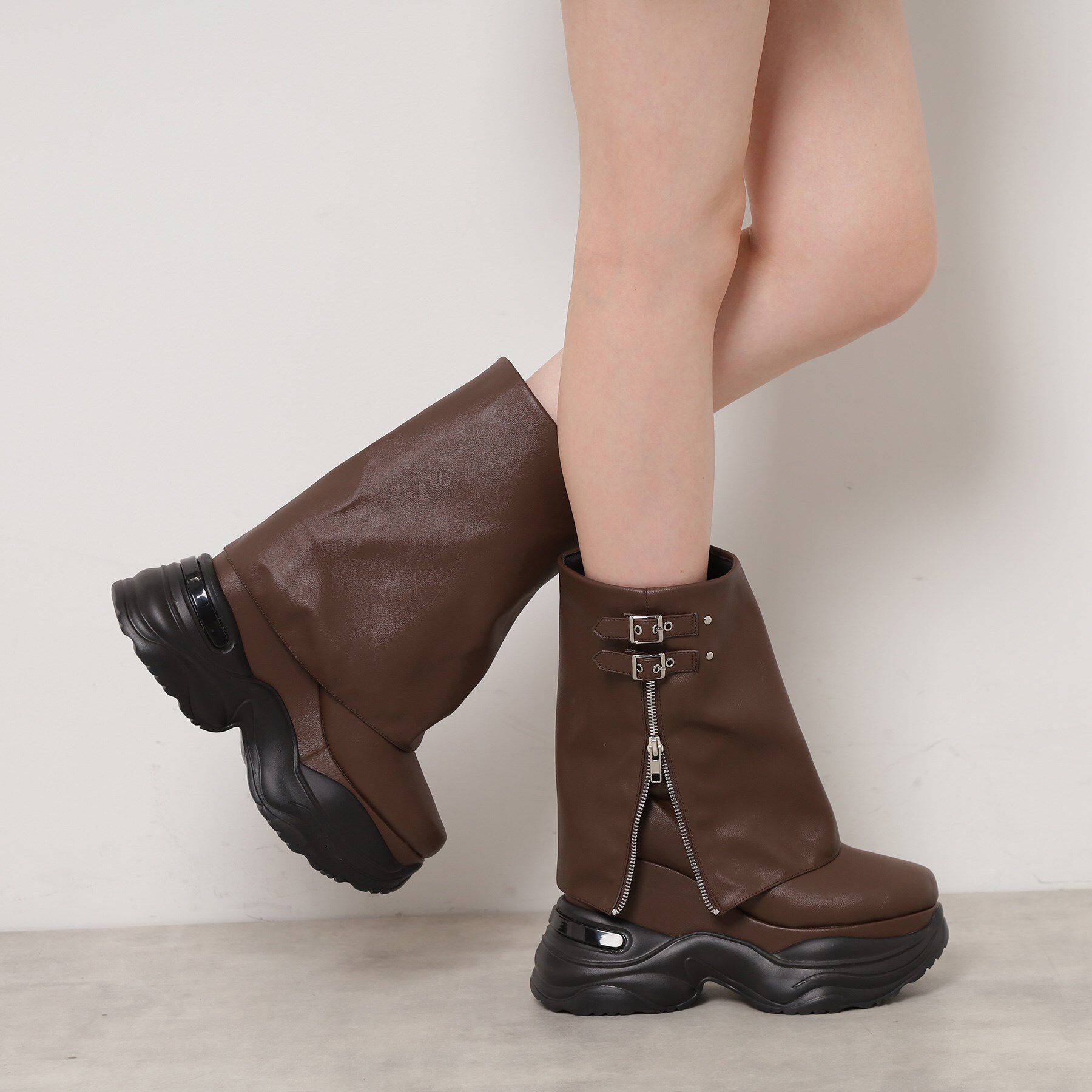 ESPERANZA「ボリュームソールカバーブーツ」|ショートブーツ|