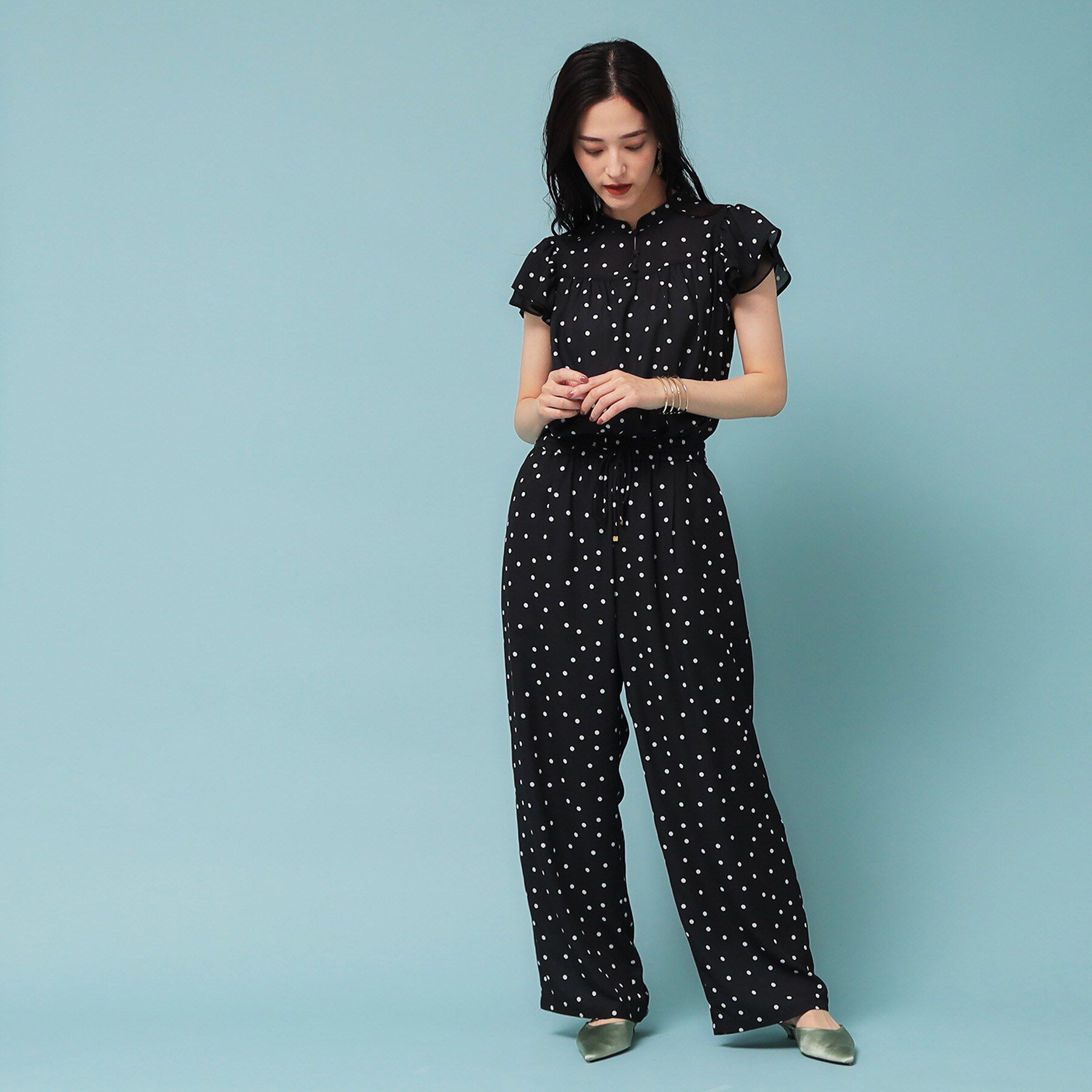 SunaUna「【リラクシー】ドット柄ワイドパンツ」|その他|