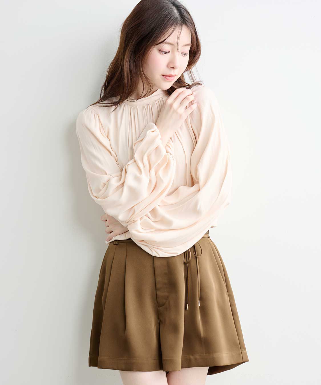 COCO DEAL「サテンタックショートパンツ」|その他|