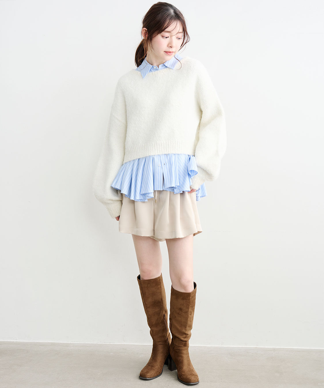 COCO DEAL「サテンタックショートパンツ」|その他|