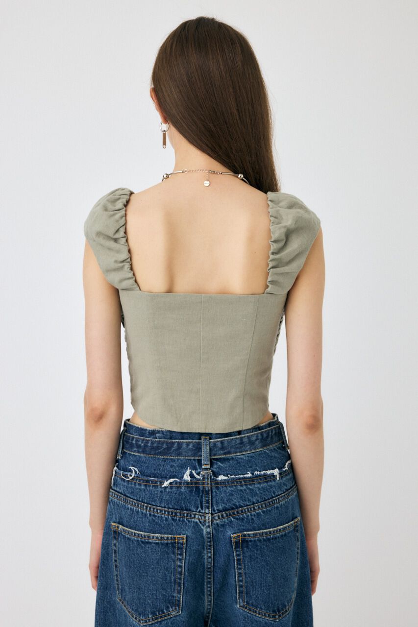 MOUSSY「LAYERED GATHERED ブラウス」|シャツ・ブラウス|