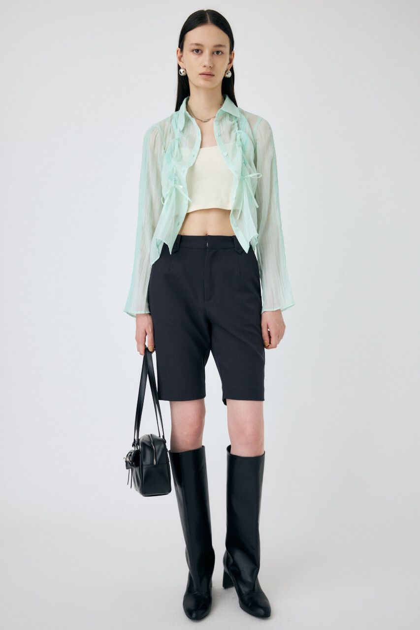 MOUSSY「LACY TAPE シアーシャツ」|シャツ・ブラウス|