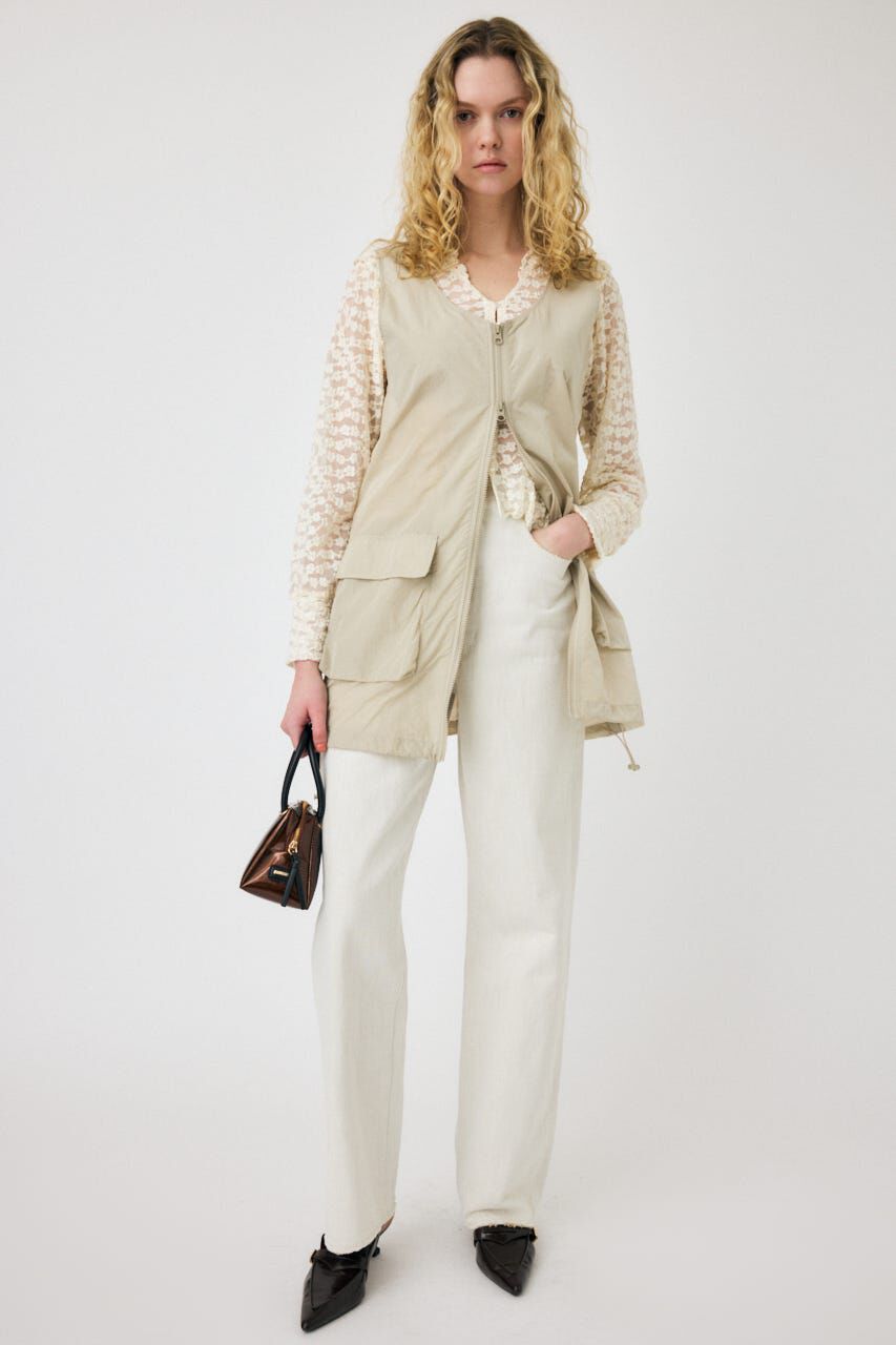 MOUSSY「HW WHT LOOSE STRAIGHT」|デニム|