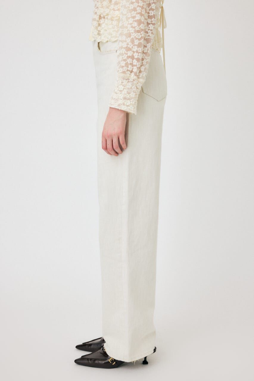 MOUSSY「HW WHT LOOSE STRAIGHT」|デニム|