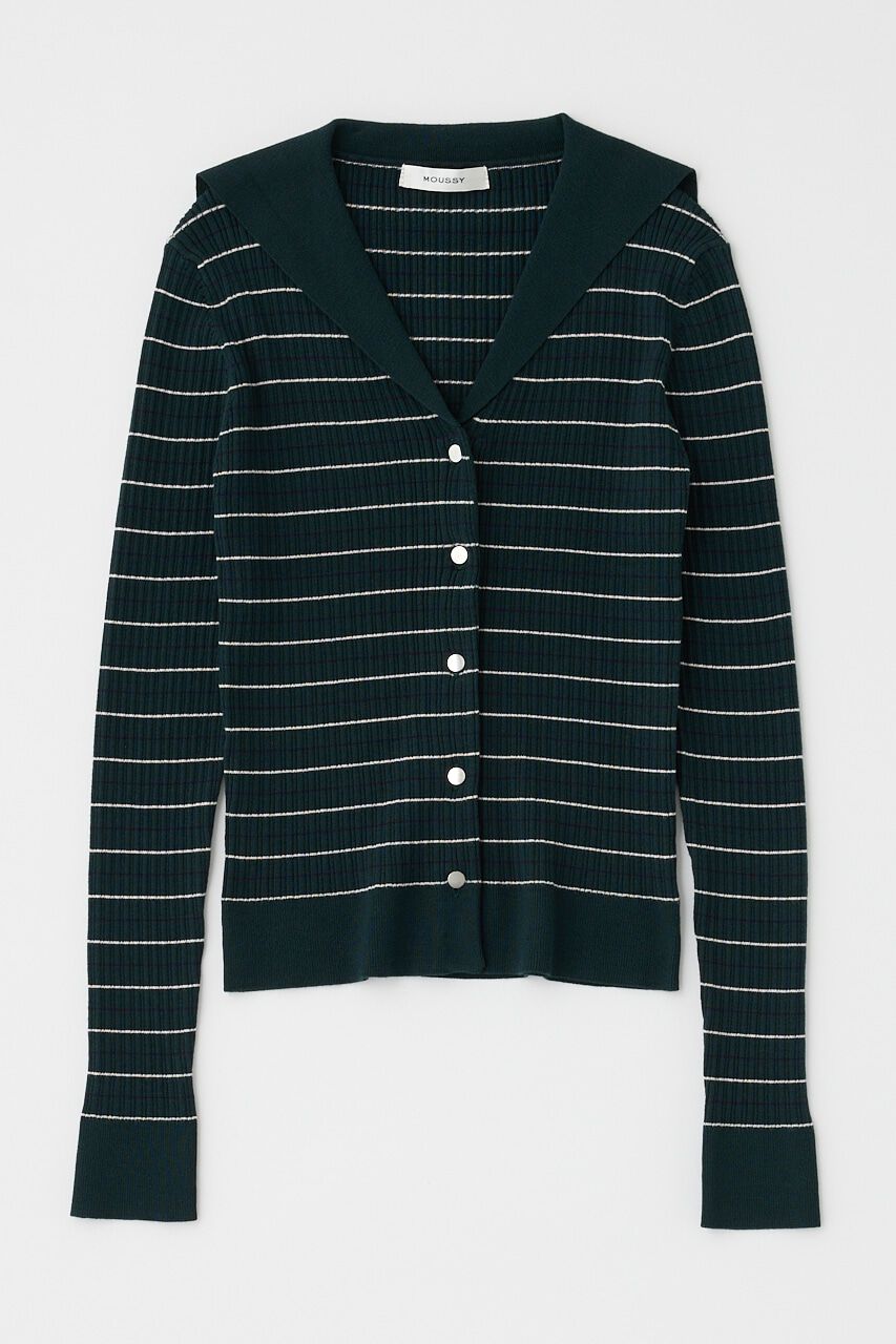 MOUSSY「SAILOR COLLAR ニット カーディガン」|ニット・セーター|