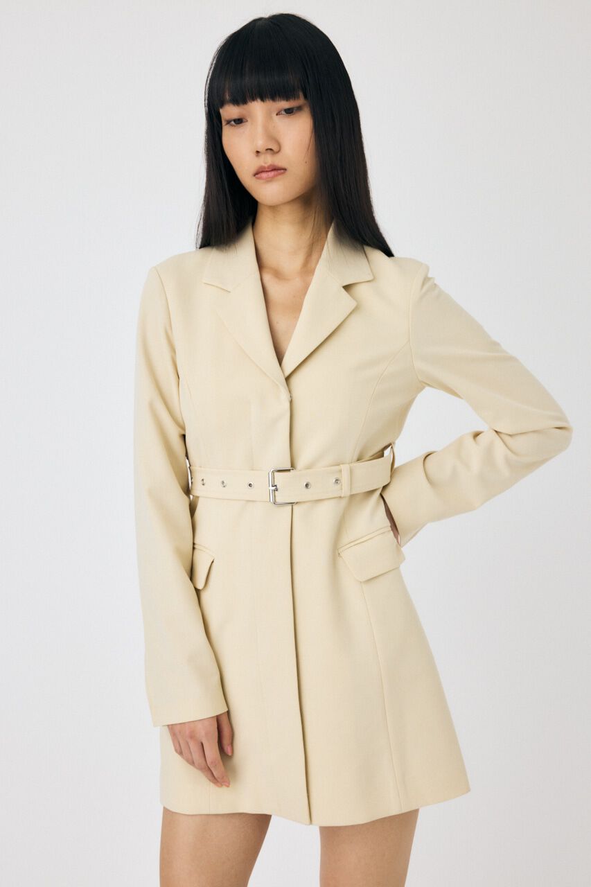 MOUSSY「LONG SLEEVE BLAZER ミニドレス」|ワンピース|