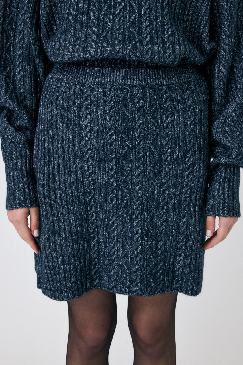 MOUSSY「RIB CABLE ミニスカート」|スカート|