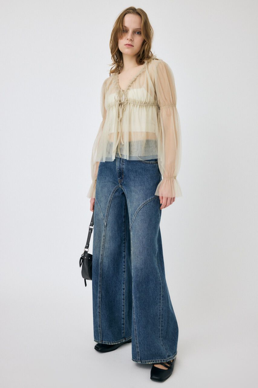 MOUSSY「TULLE LAYERED トップス」|シャツ・ブラウス|