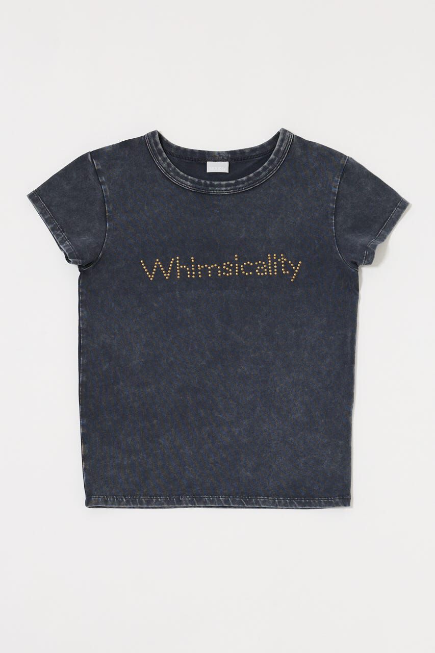 MOUSSY「STUDS LOGO TEE」|Tシャツ・カットソー|