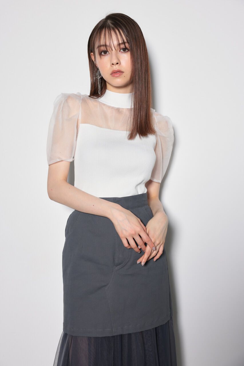 rienda「バックオープンニットトップス」|ニット・セーター|