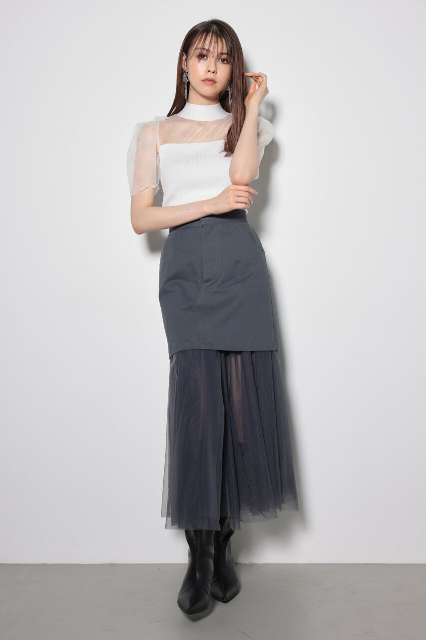 rienda「バックオープンニットトップス」|ニット・セーター|