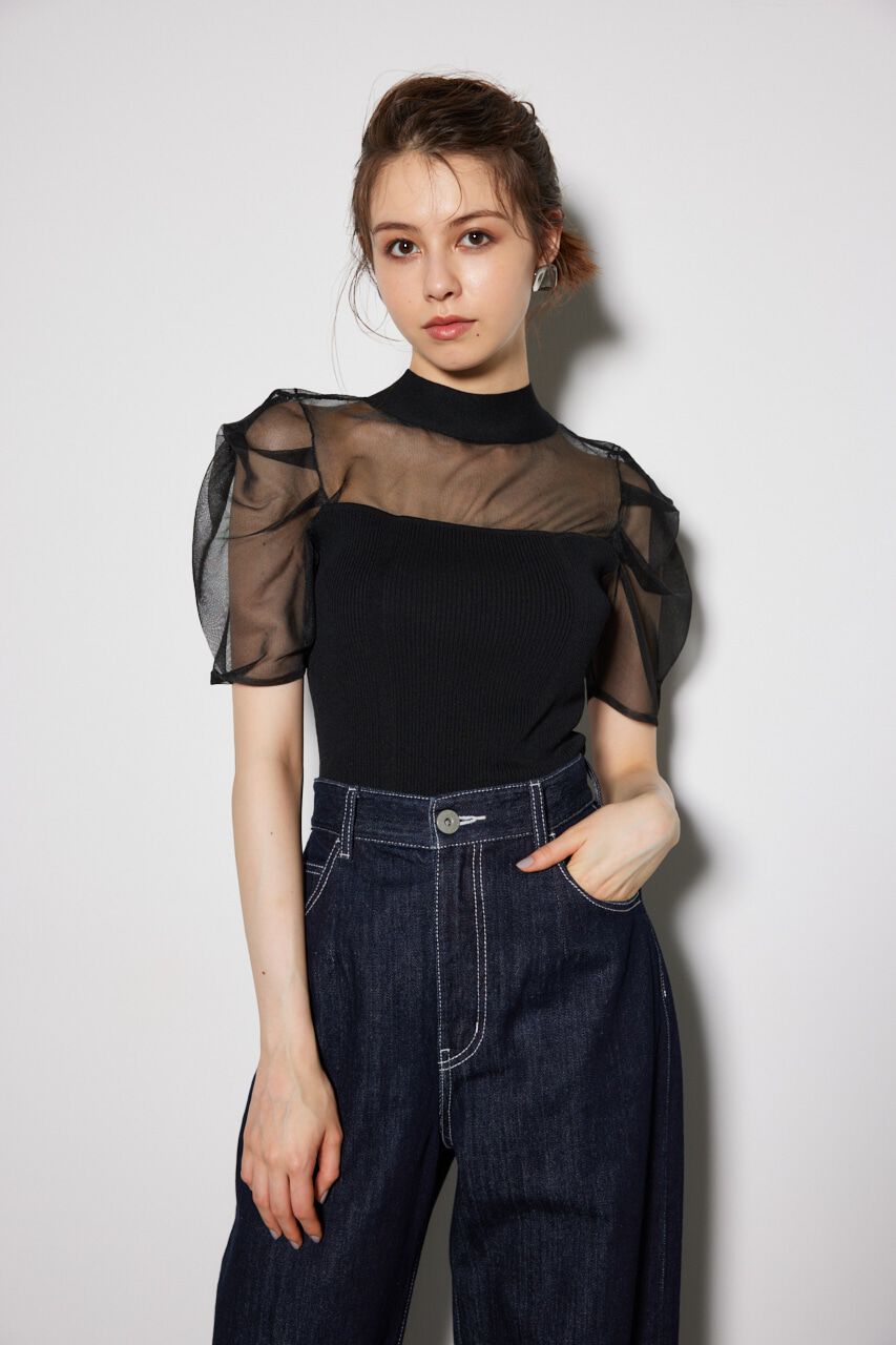 rienda「バックオープンニットトップス」|ニット・セーター|